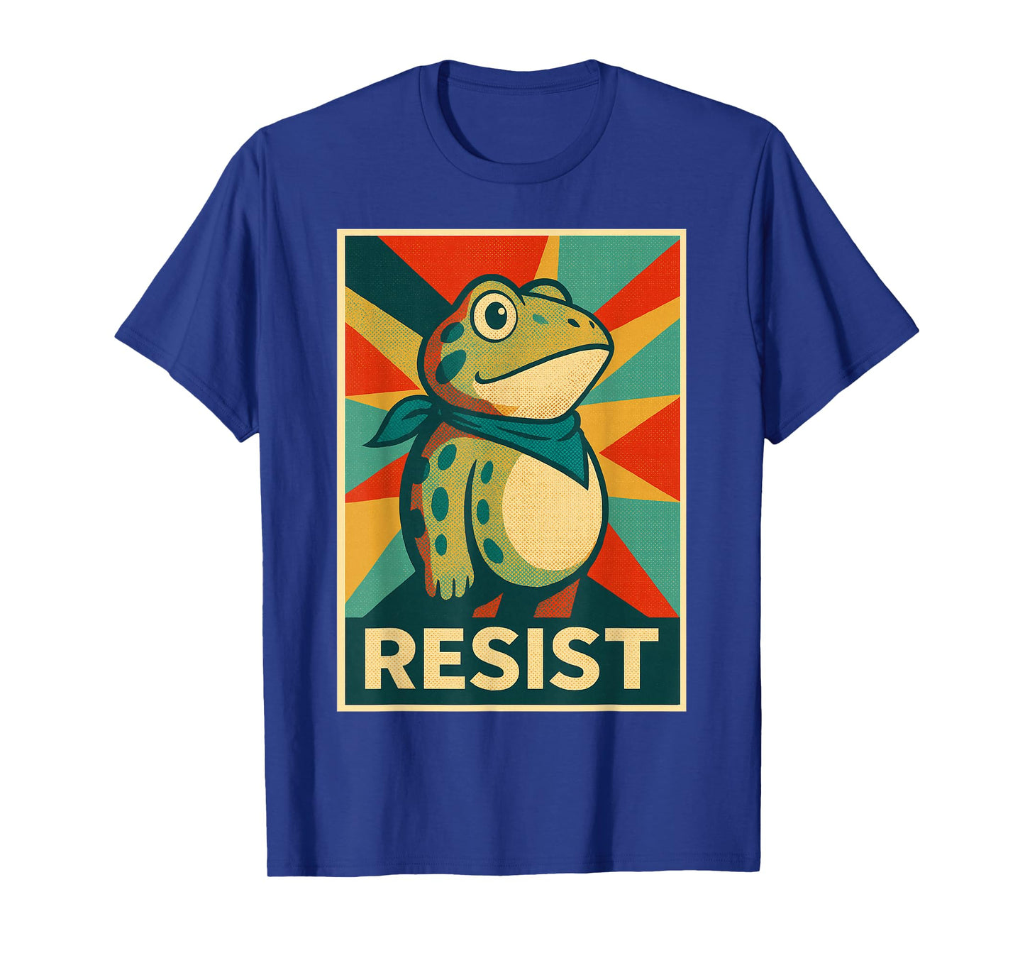 Portland Frog Protest No Kings Funny Retro Tee T-Shirt