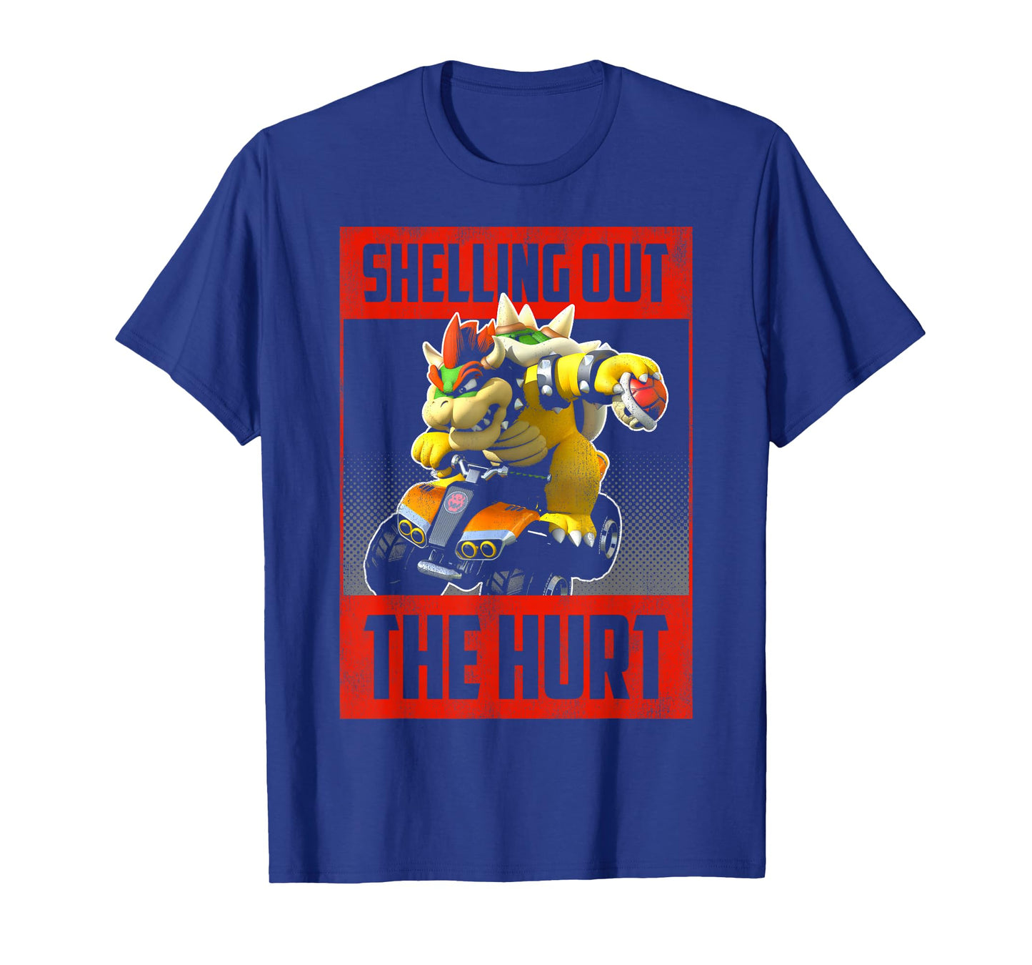 Mario Kart Bowser Shelling Out The Hurt Graphic T-Shirt T-Shirt