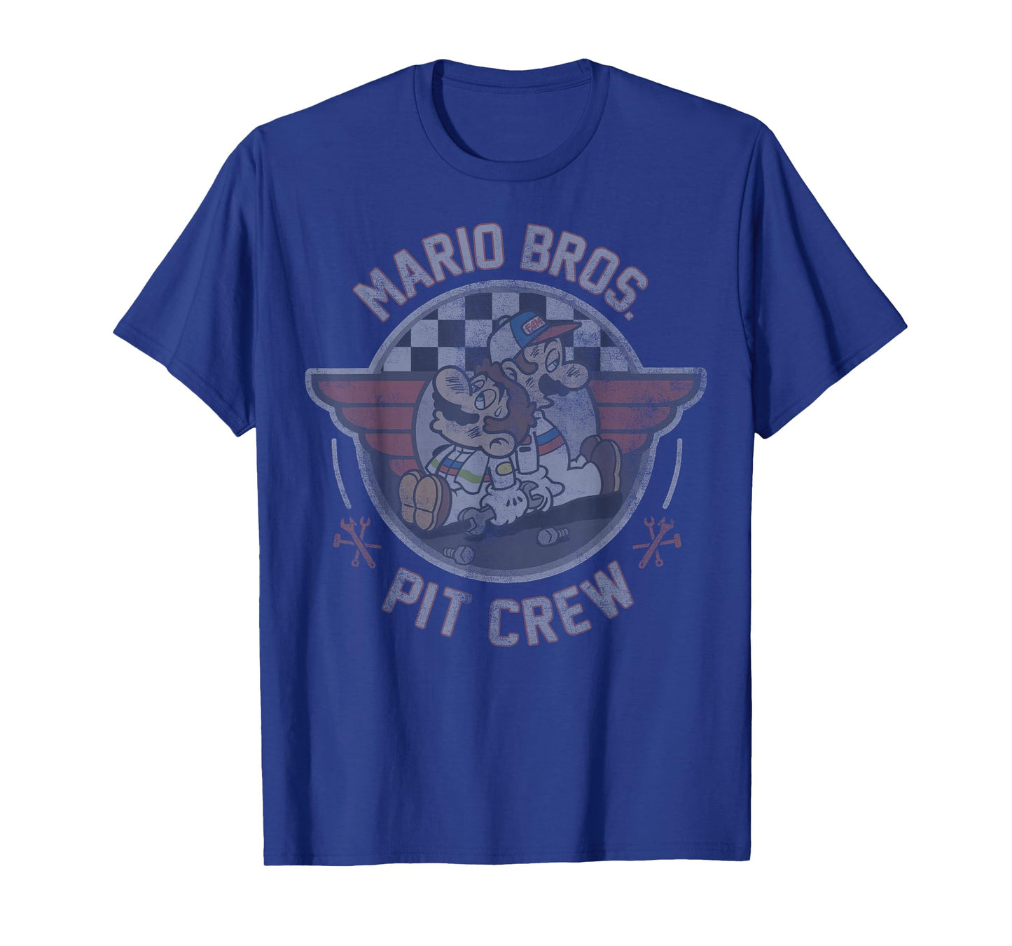 Mario Kart Mario & Luigi Mario Bros. Pit Crew Fade T-Shirt