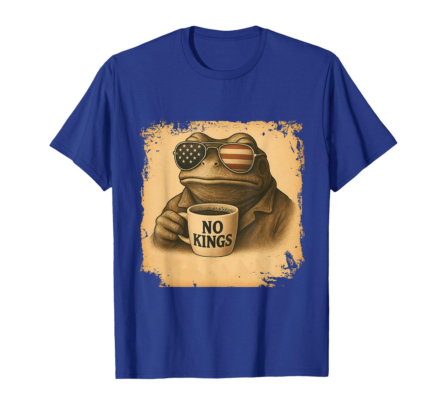 Portland Frog Coffee No Kings Vintage T-Shirt