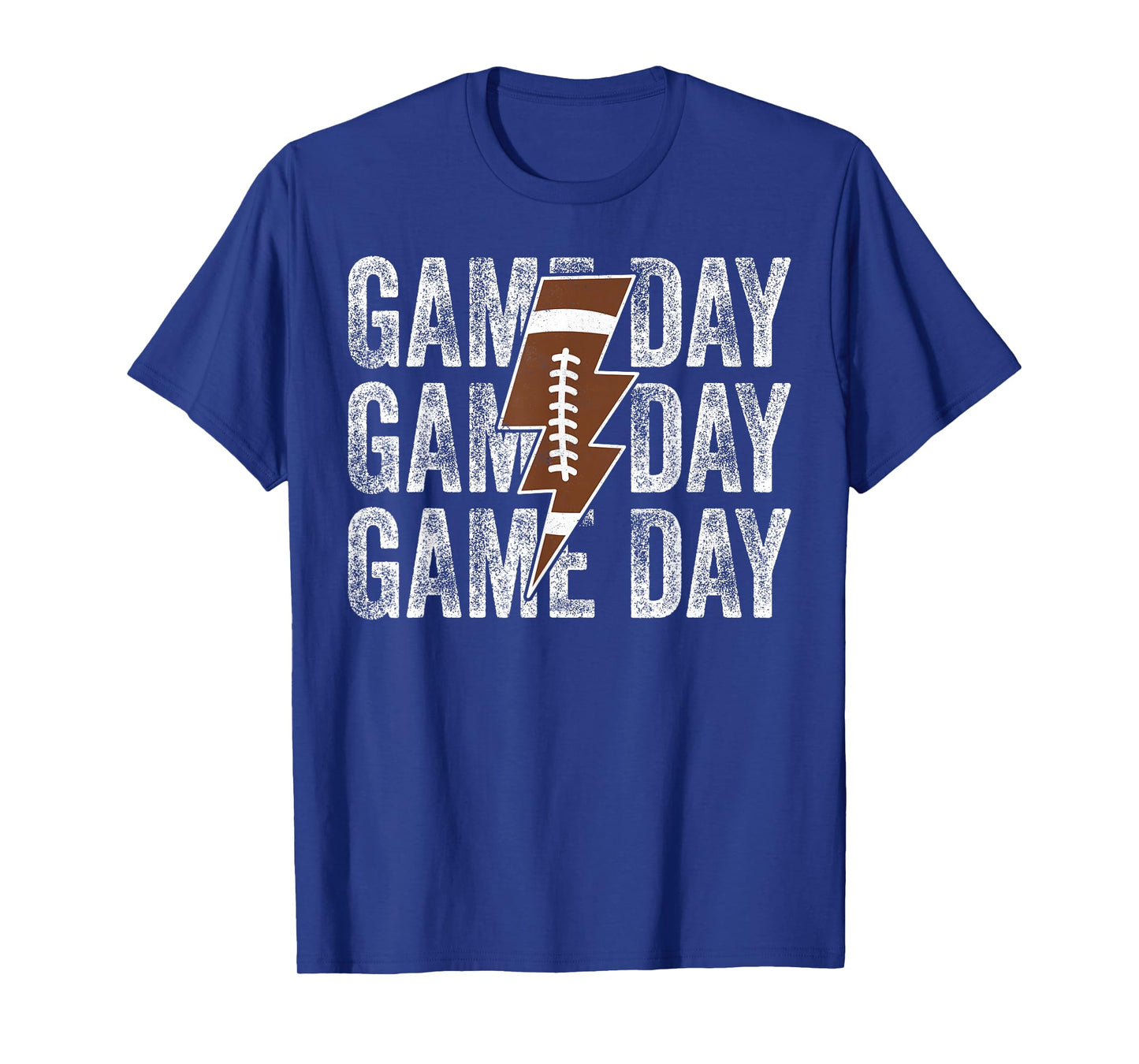 Game Day Football Lightning Bolt Touchdown Season T-Shirt