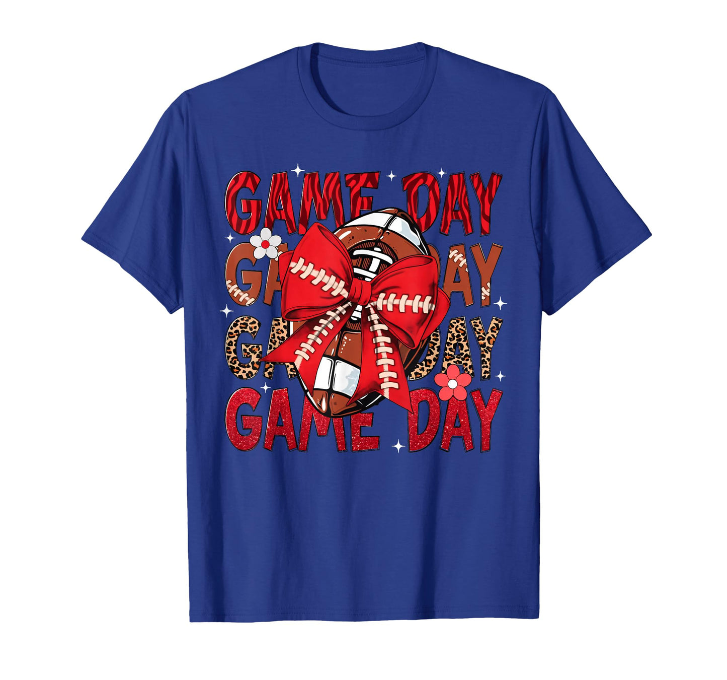 Game Day Football Season Football Mama Girl Funny Team Sport T-Shirt