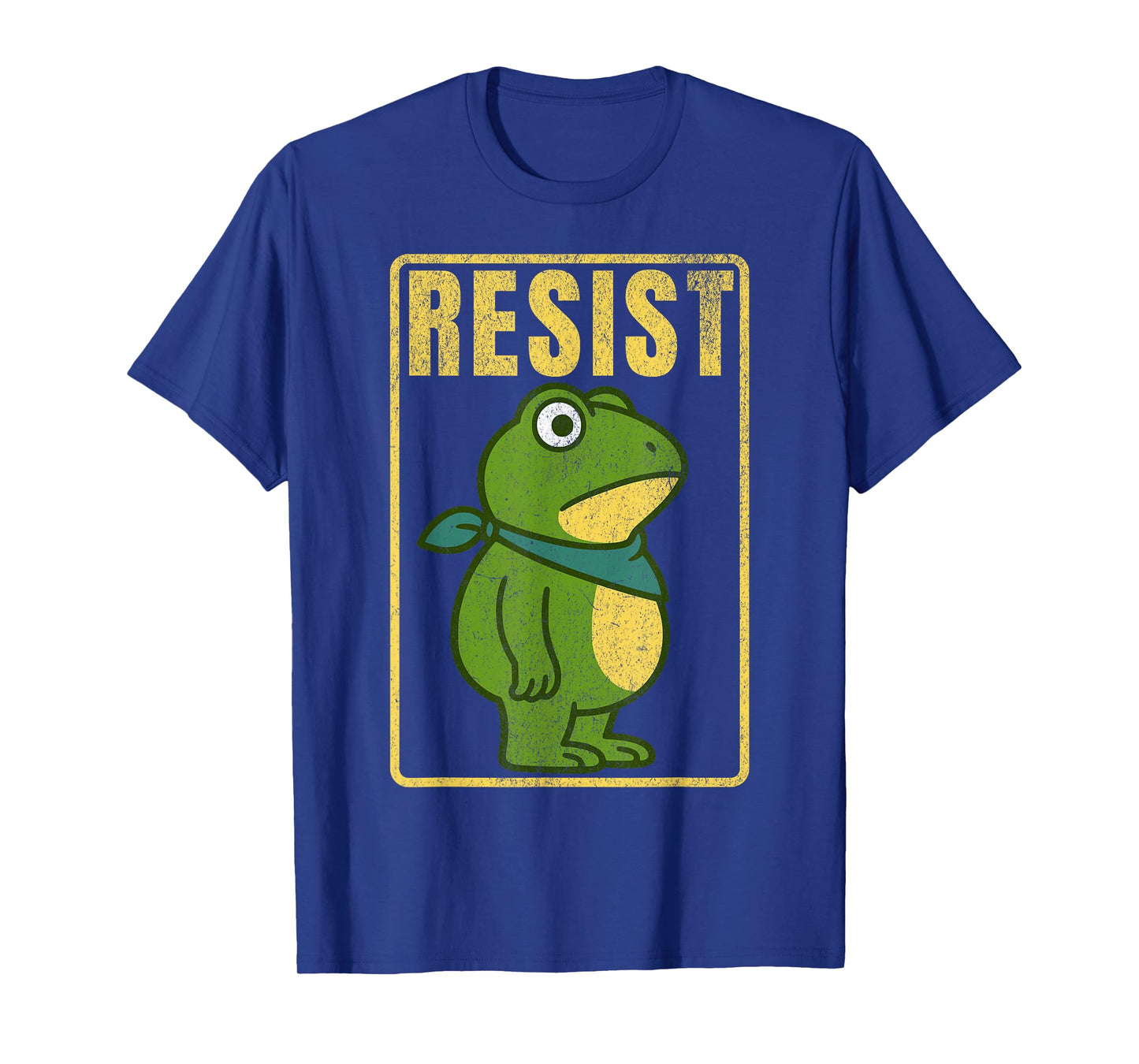 Portland Frog Protest Resist Distressed Vintage Graphic Tee T-Shirt