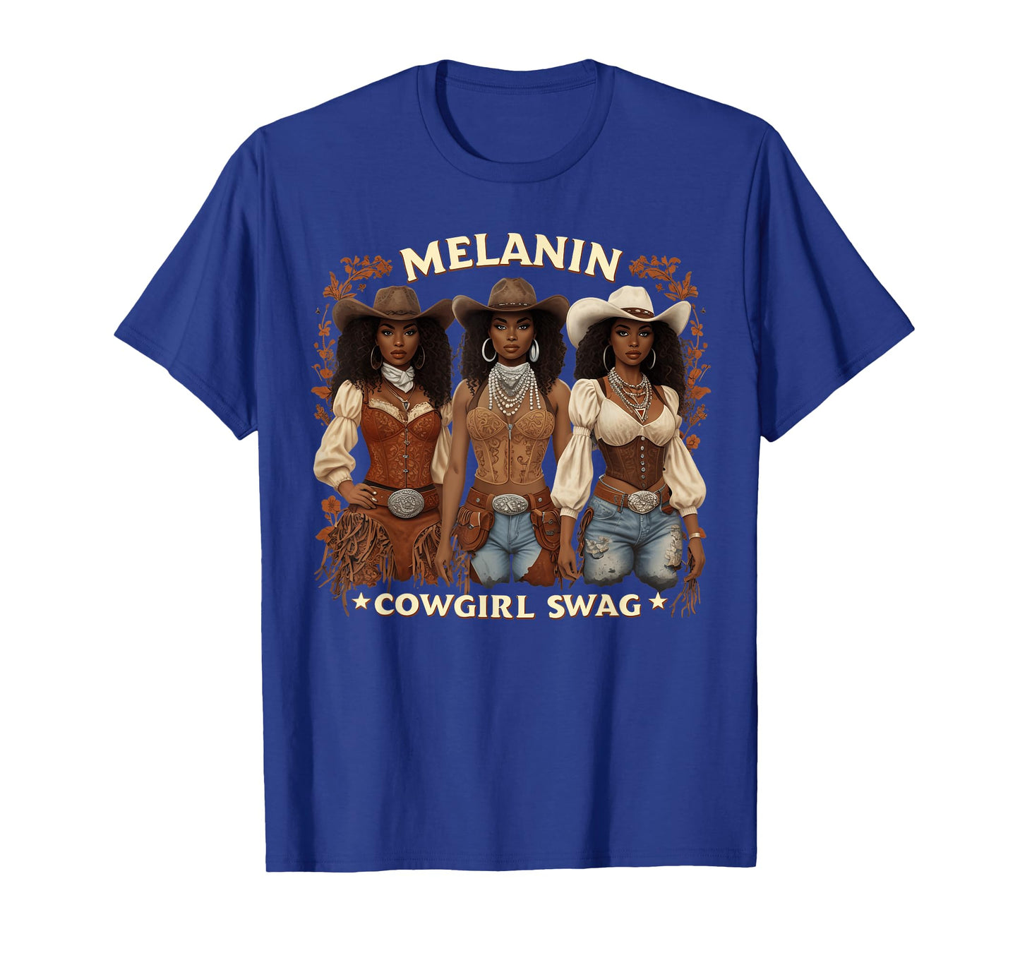 Cowgirl Shirt for Women African Tee Melanin Cow Girl Outfit T-Shirt