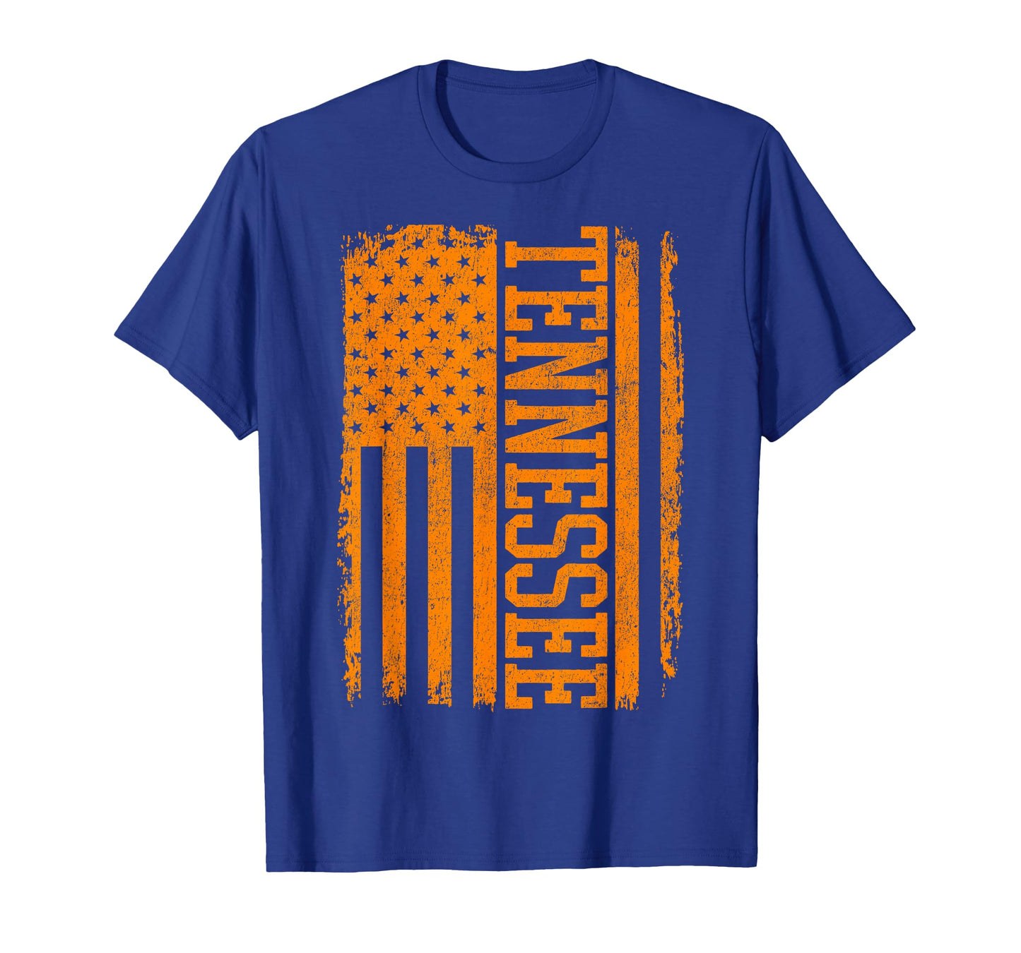 Classic TN Orange Print Retro Varsity Vintage Tennessee T-Shirt