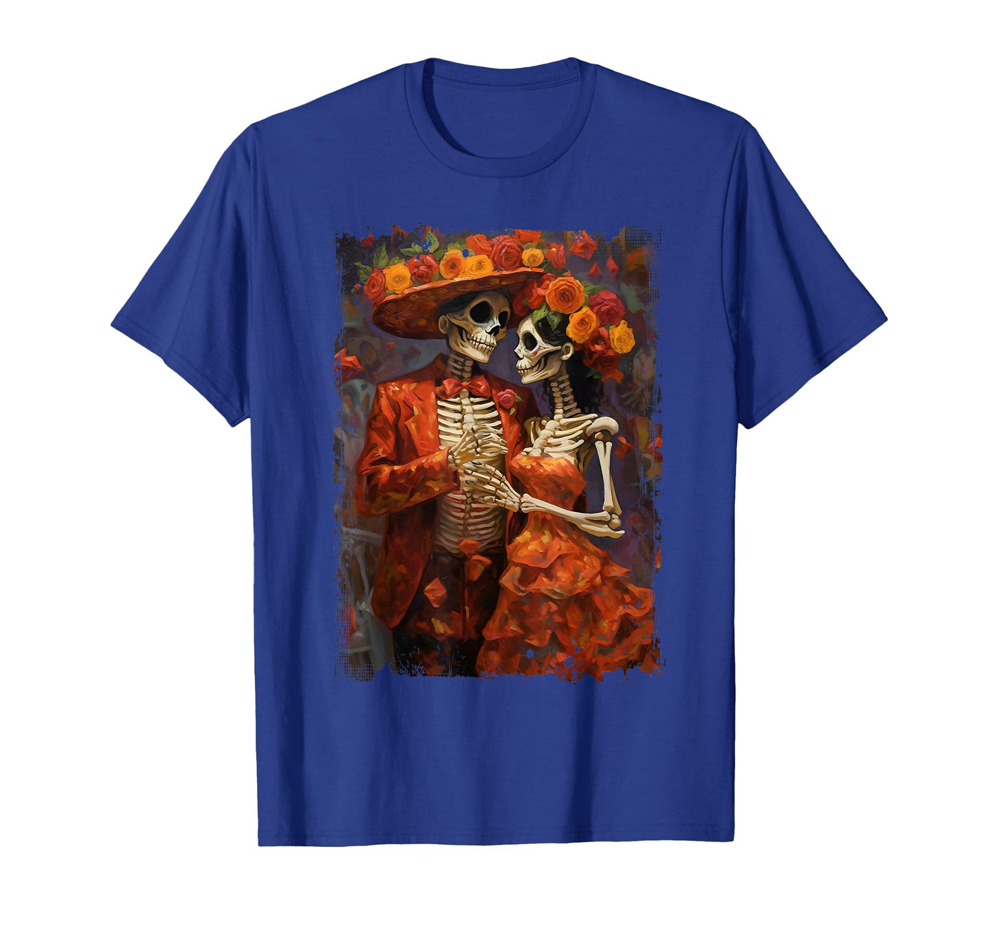 Flower Skeleton Day Of The Dead Dia De Los Muertos Catrina T-Shirt