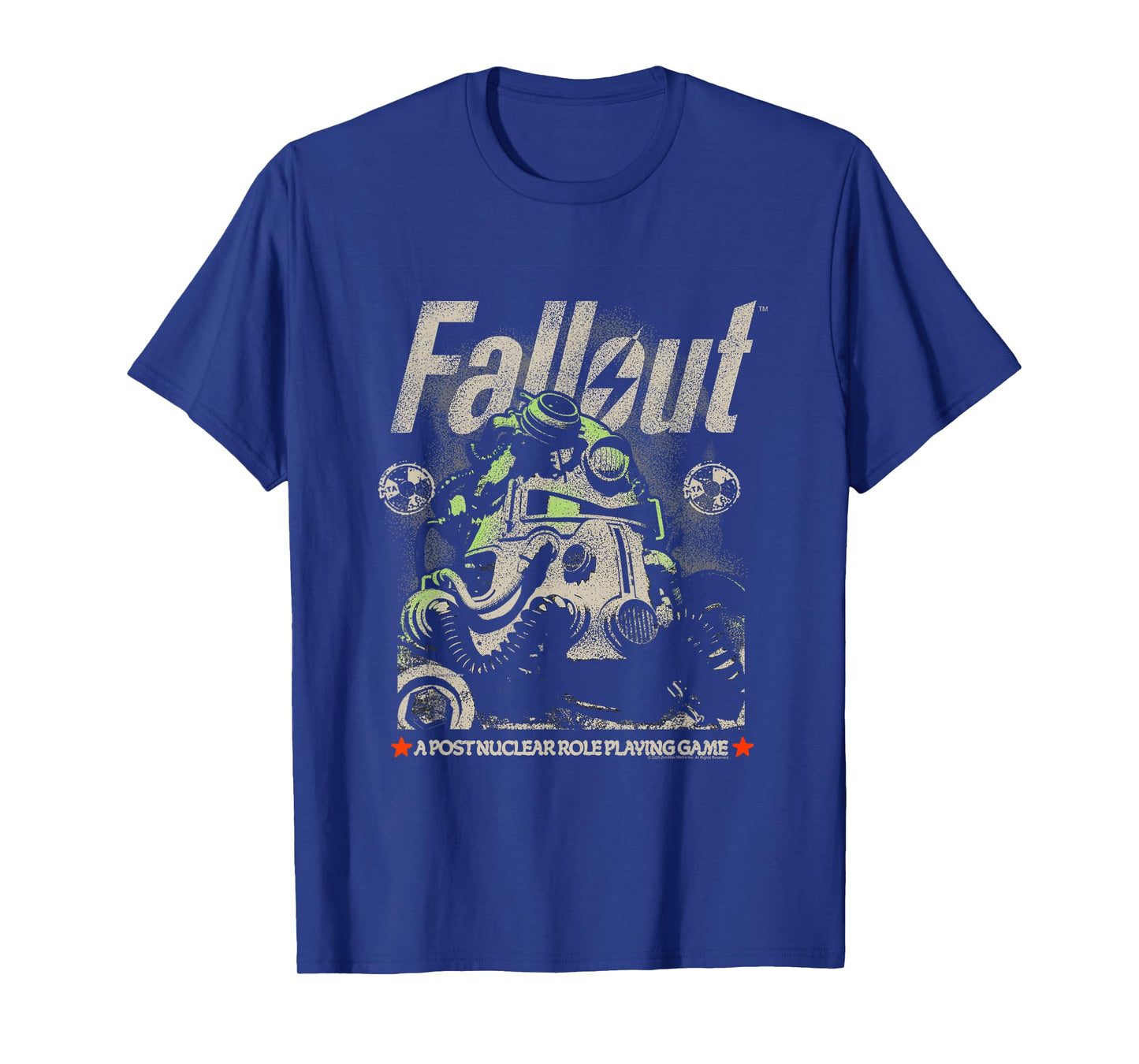 Fallout Video Game Distressed Character Portrait T-Shirt