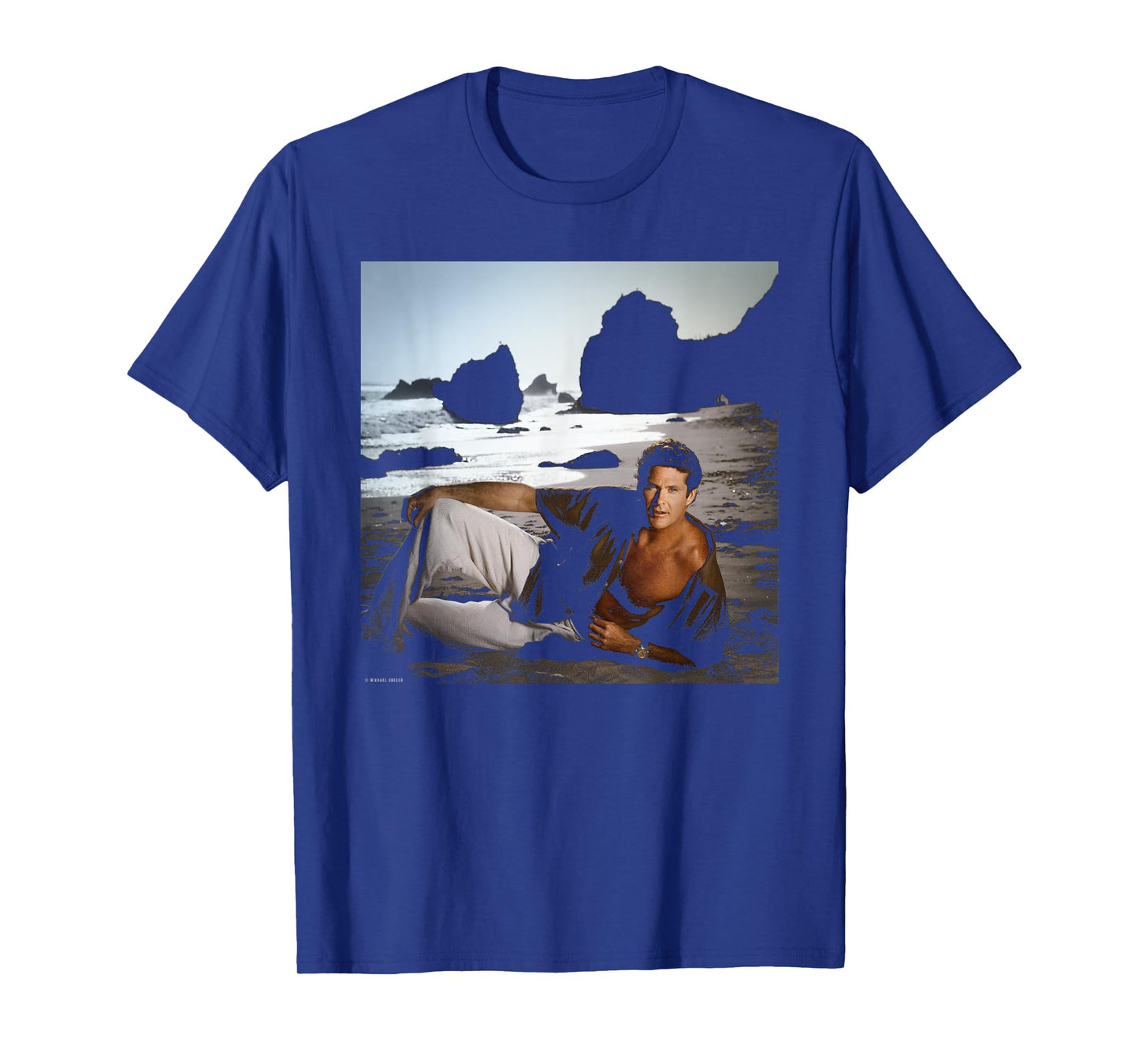 David Hasslehoff Baywatch Actor By Michael Grecco T-Shirt