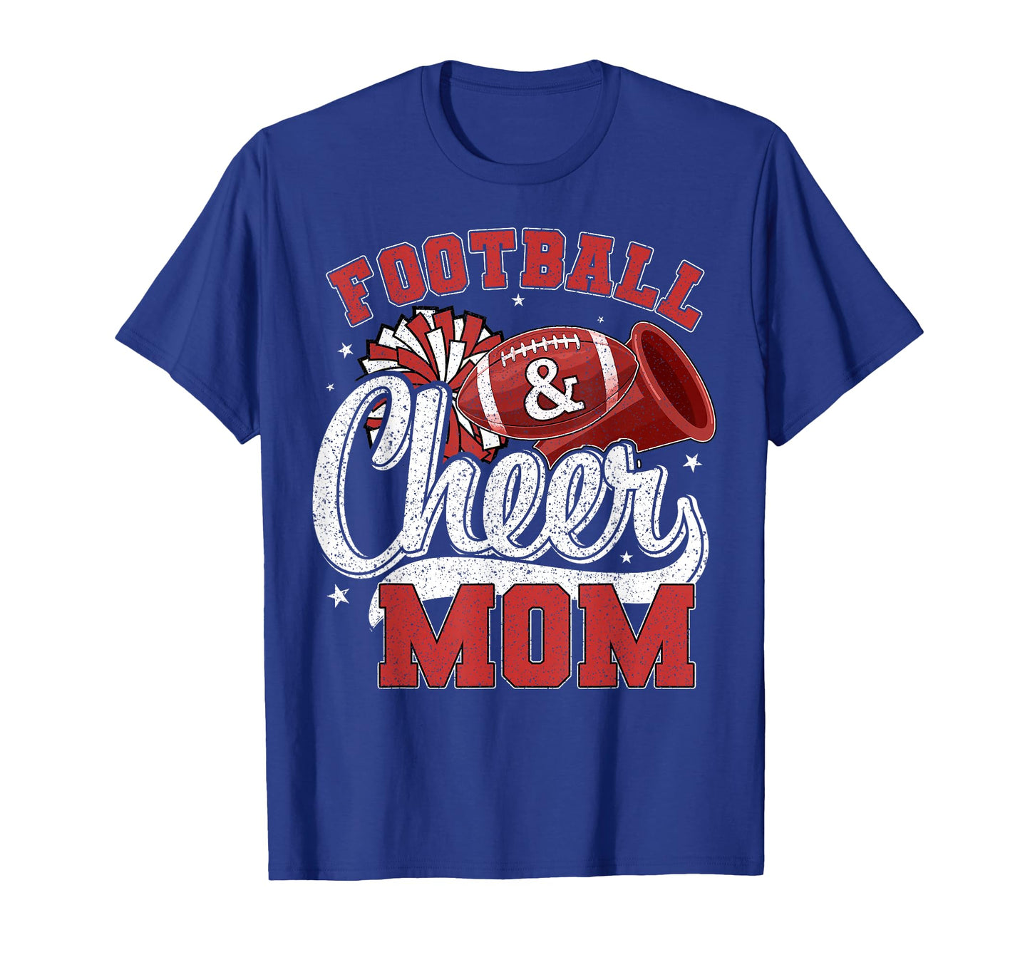Football and Cheer Mom Vintage Cheerleader Family Matching T-Shirt