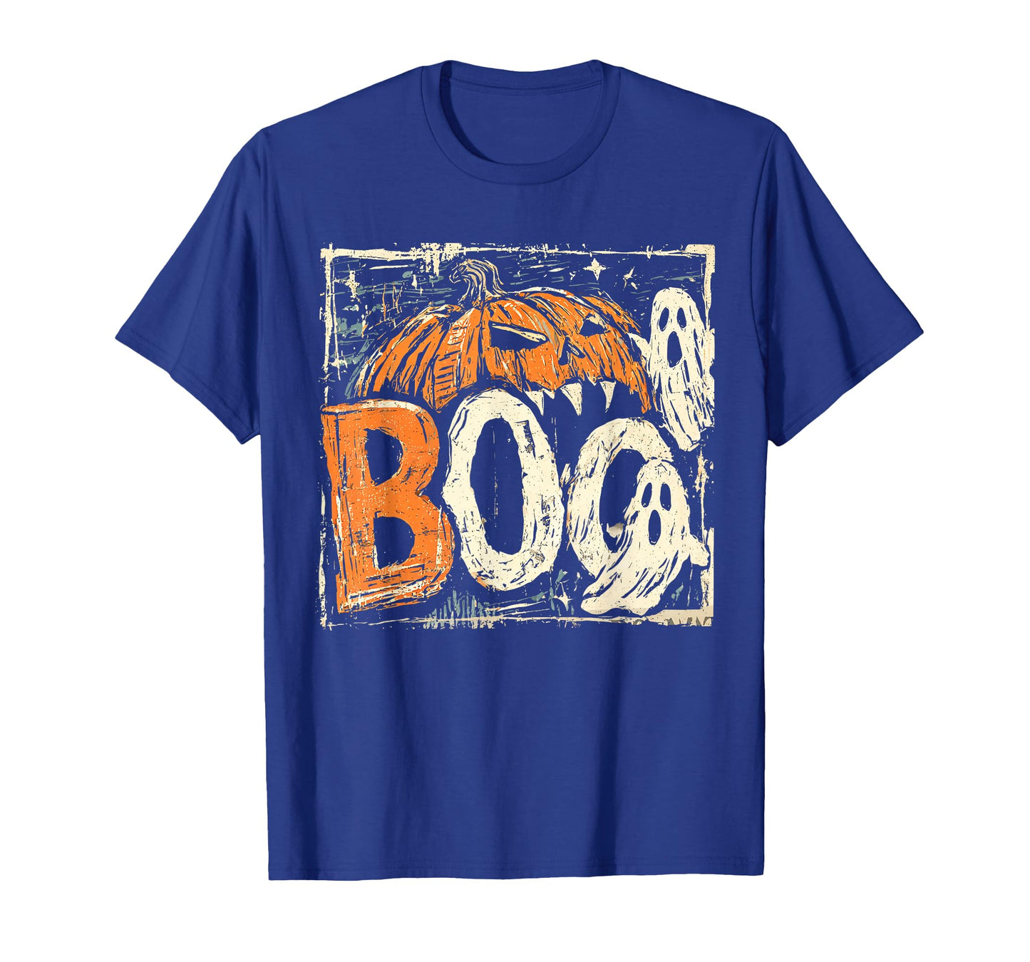 Halloween Gamer Pumpkin Eating Ghost Costume Men Boys Kids T-Shirt