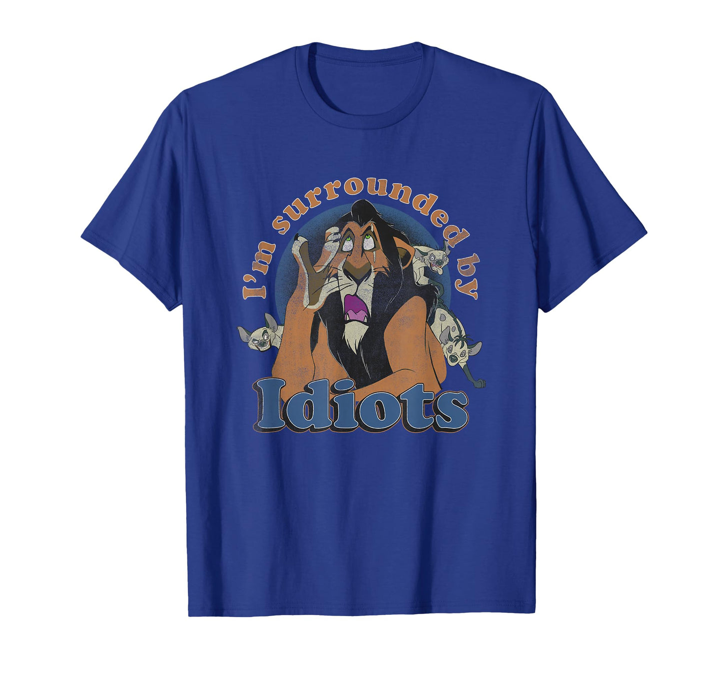 Disney The Lion King Scar I'm Surrounded By Idiots Retro T-Shirt