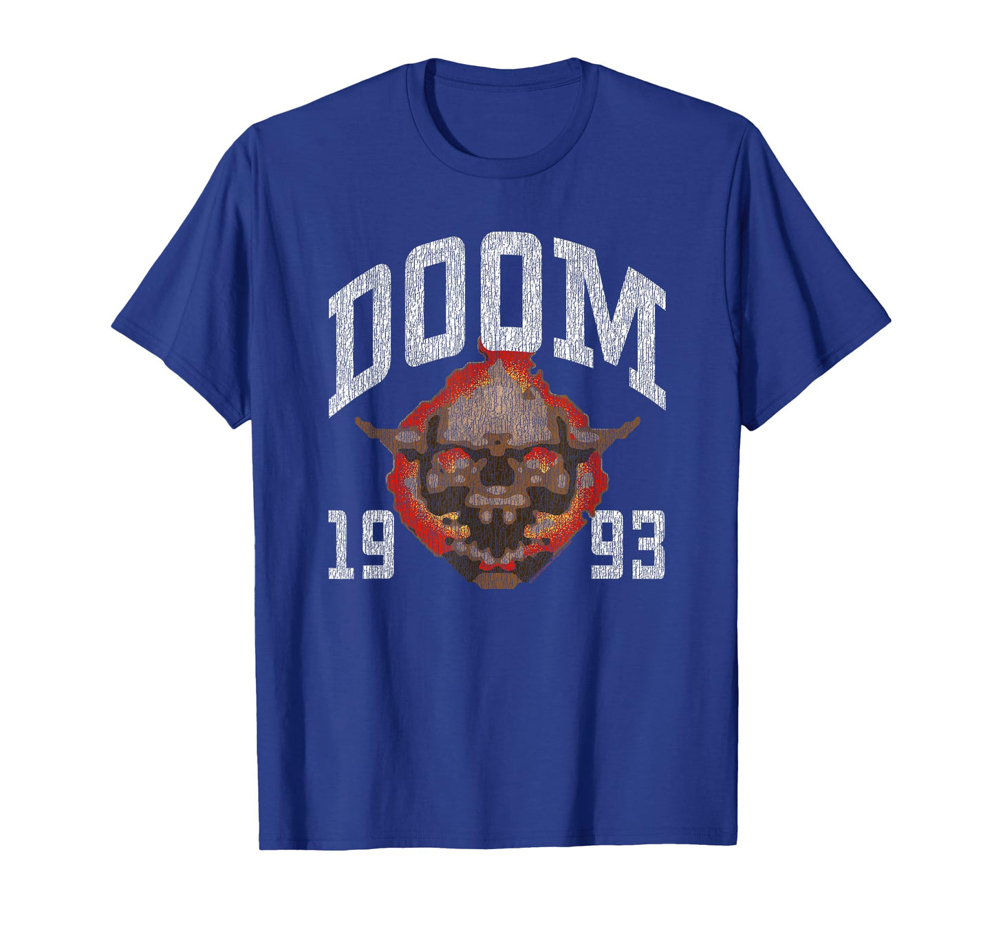 DOOM 1993 Lost Soul Pixelated Skull Retro Video Game T-Shirt
