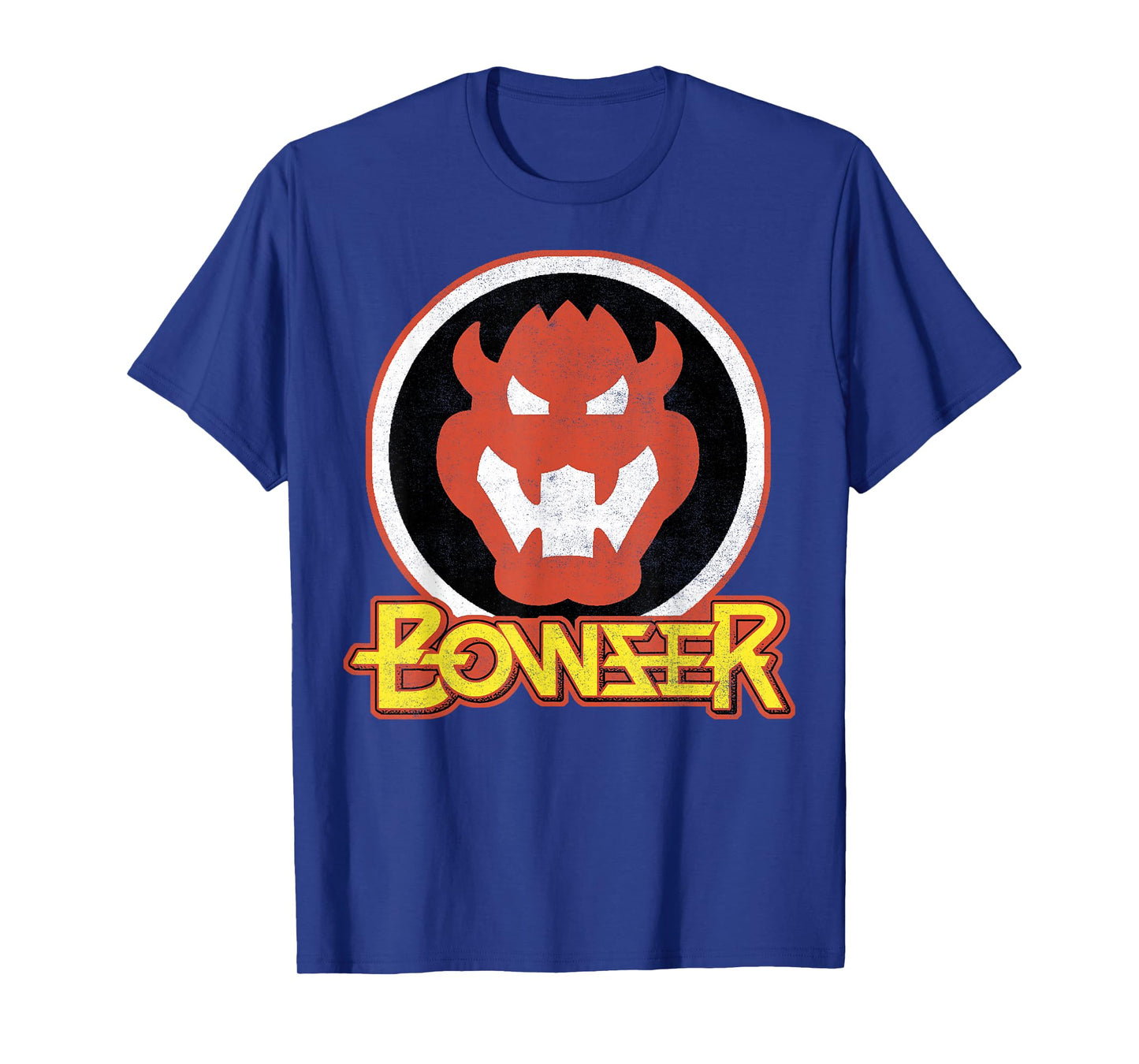 Super Mario Bowser Retro Portrait Graphic T-Shirt T-Shirt