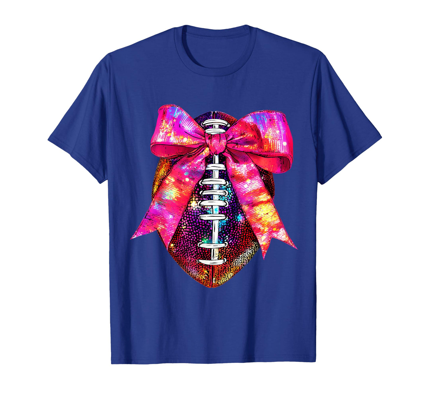Cute Football Coquette Bow Cute Football Player T-Shirt