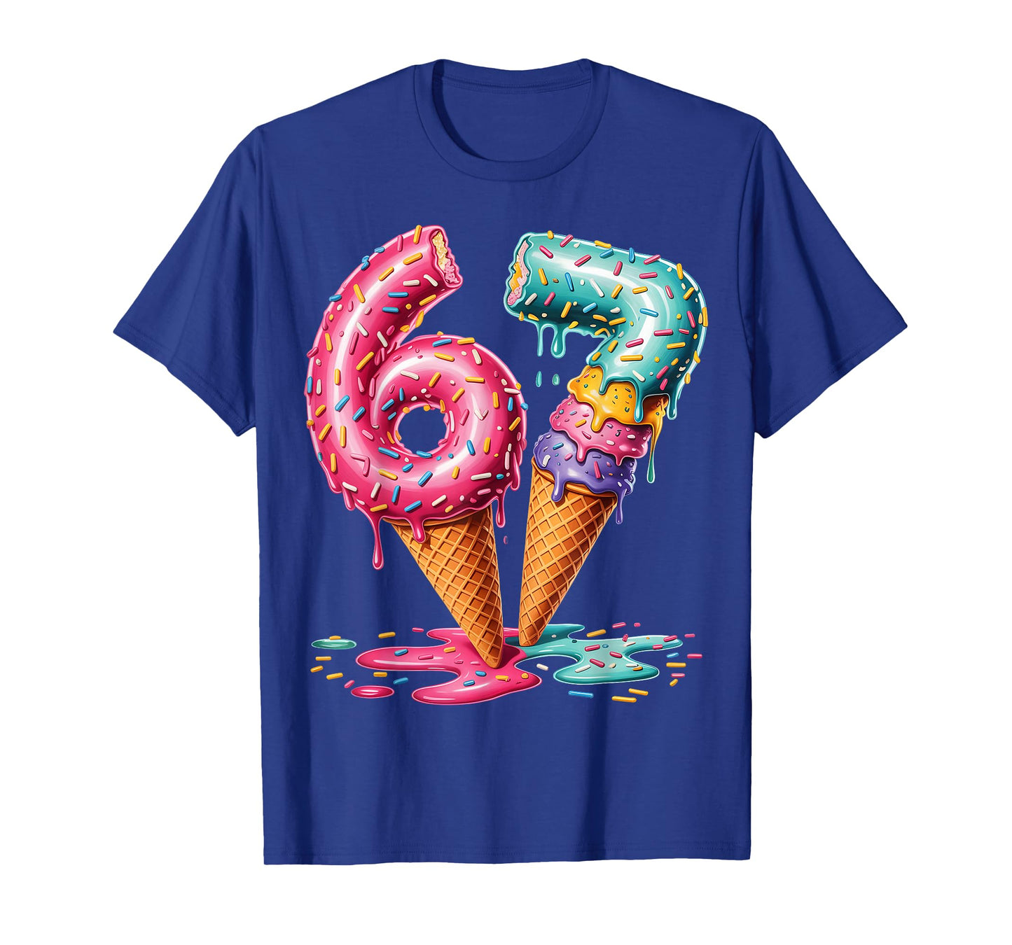 Baseball Drip Ice Cream 67 T-Shirt