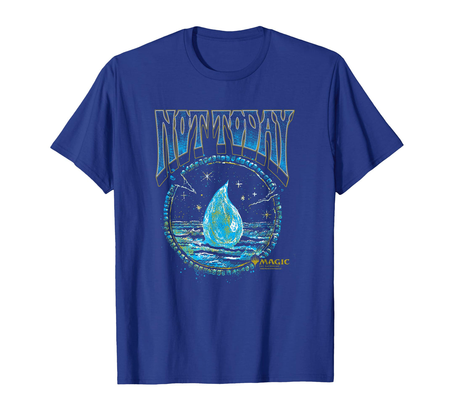 Magic: The Gathering Not Today Blue Mana Artistic Portrait T-Shirt