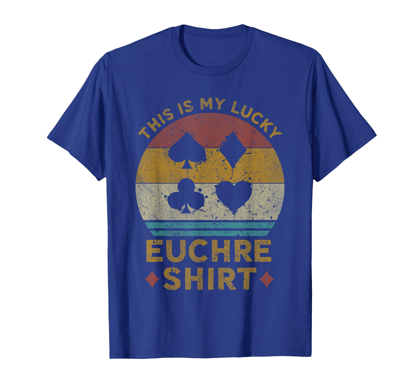 This Is My Lucky Euchre Shirt Vintage Euchre Card Game T-Shirt