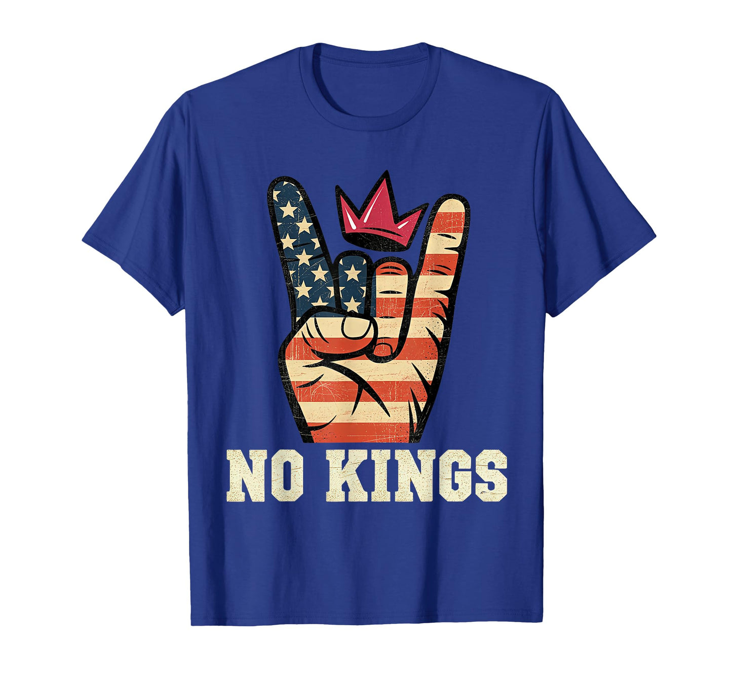 No Kings Shirt 4th of July Vintage American Flag No Kings T-Shirt