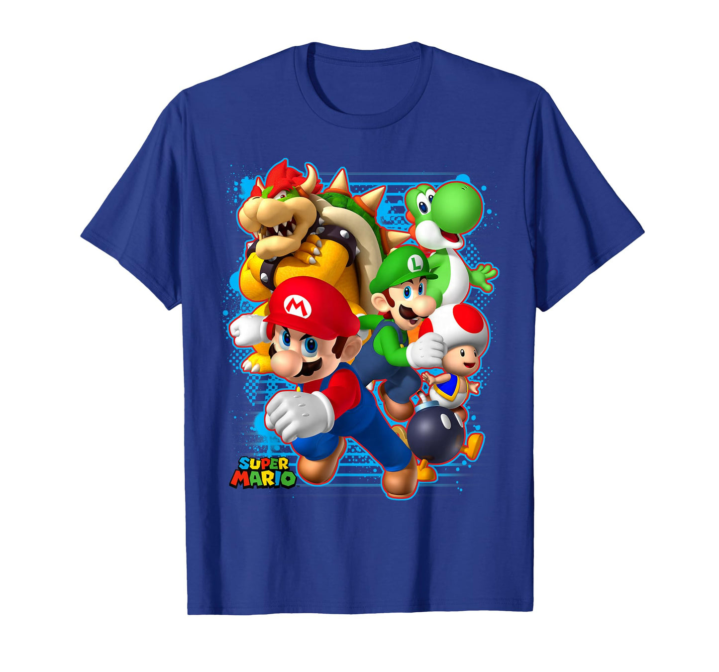 Nintendo Super Mario Luigi Bowser Spray Paint T-Shirt