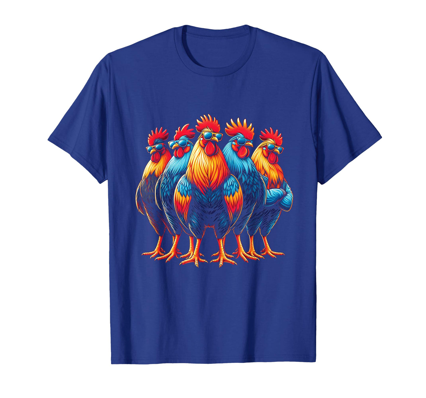 Battle Roosters In Sunglass and Attitude in Shade Chicken T-Shirt