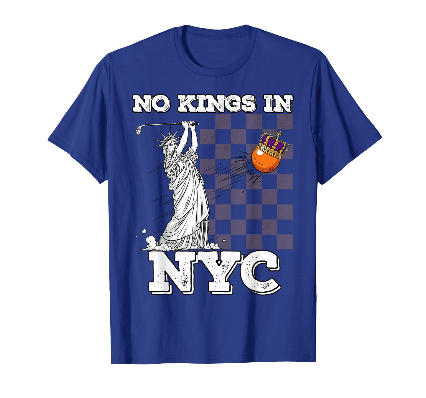 No Kings in New York Protest Lady Liberty Statue Woman T-Shirt