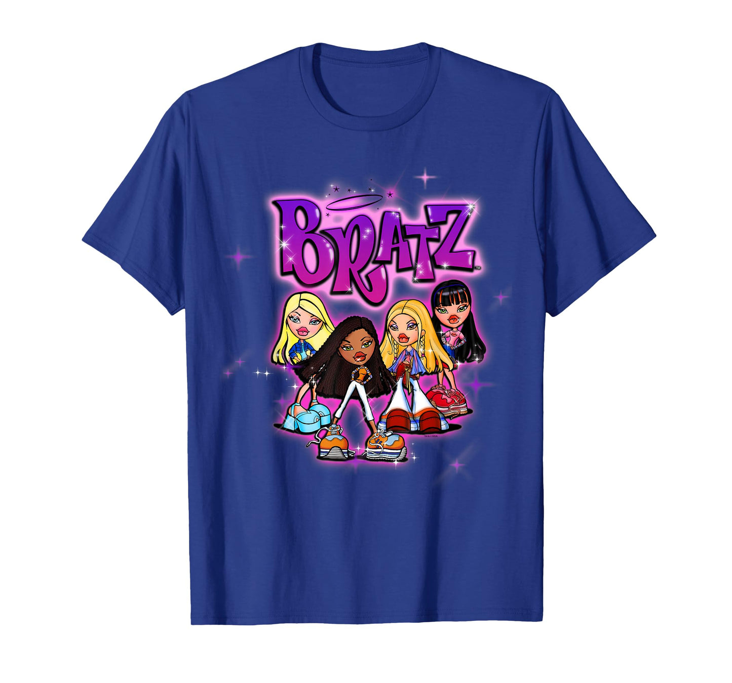 Bratz Group Airbrush Design Retro Style Fashion Pose T-Shirt
