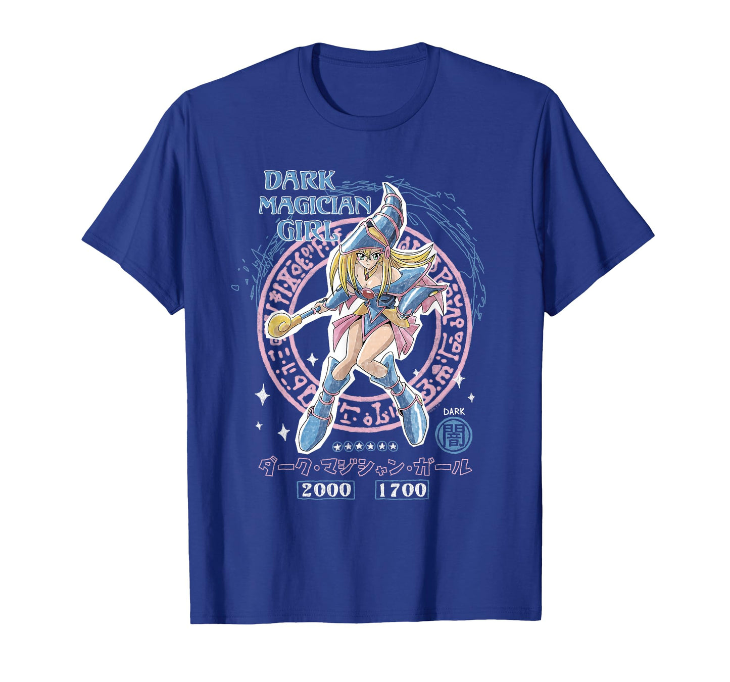 Yu-Gi-Oh! Duel Monsters Dark Magician Girl Card Pose Anime T-Shirt
