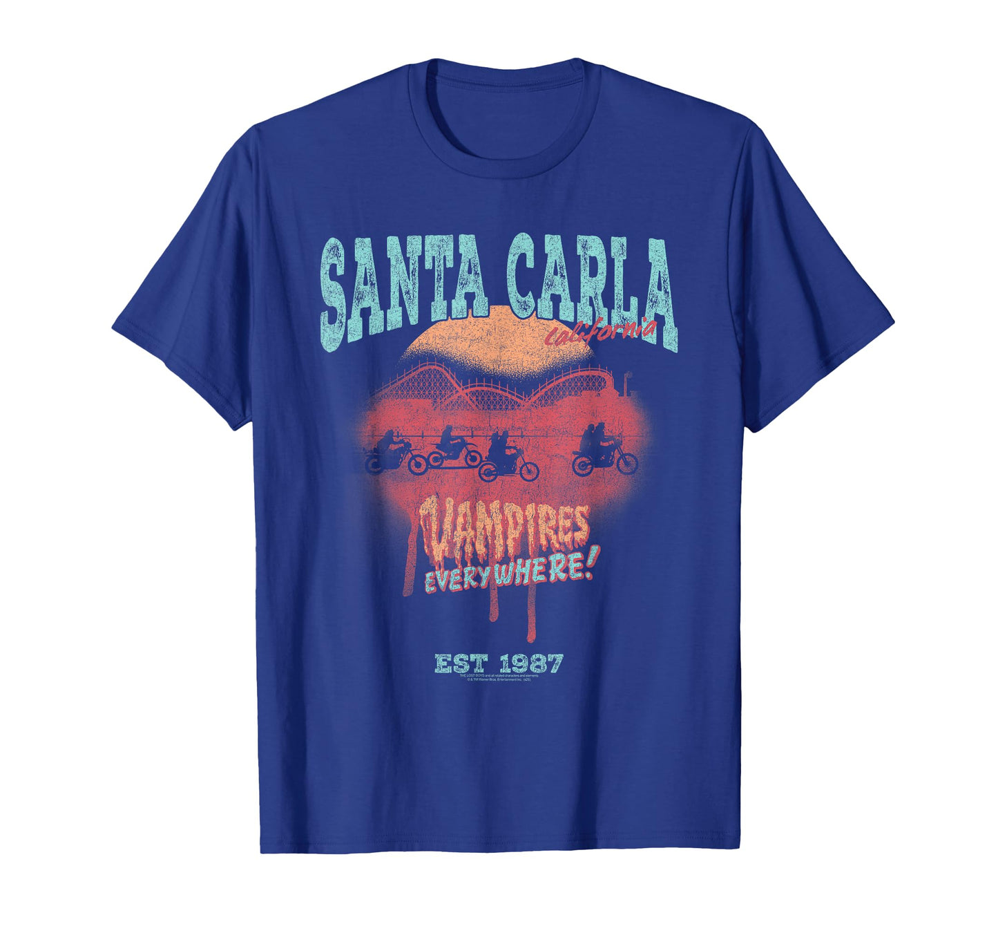 The Lost Boys Santa Carla Tourist Postcard Horror Movie T-Shirt