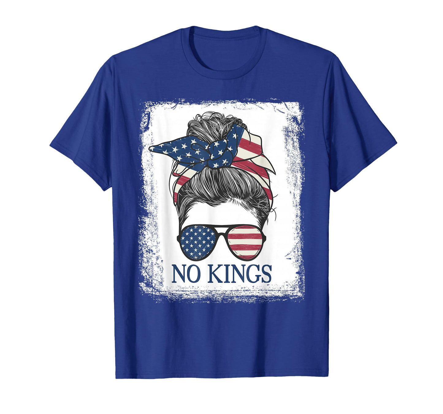 No Kings Protest Tee Rosie USA Flag No Kings T-Shirt