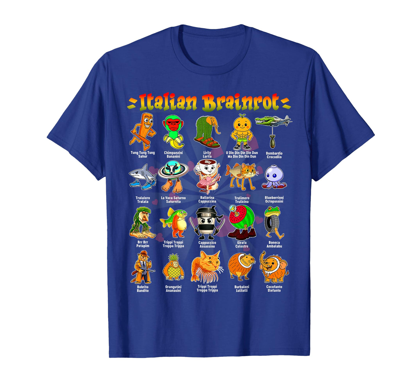 ITALIAN BRAINROT Funny Italian Brainrot Meme Character T-Shirt