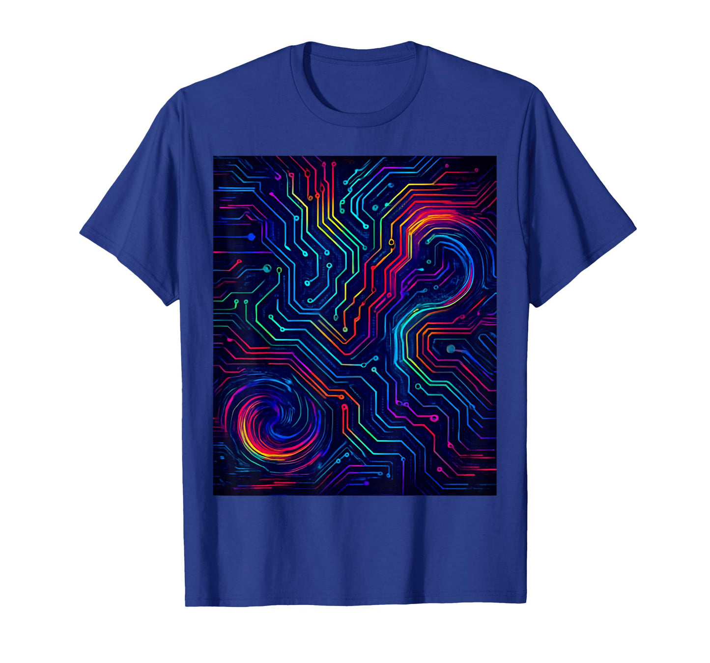 Cyber Glitch Circuit Y2K Vaporwave Techcore Retro Futuristic T-Shirt