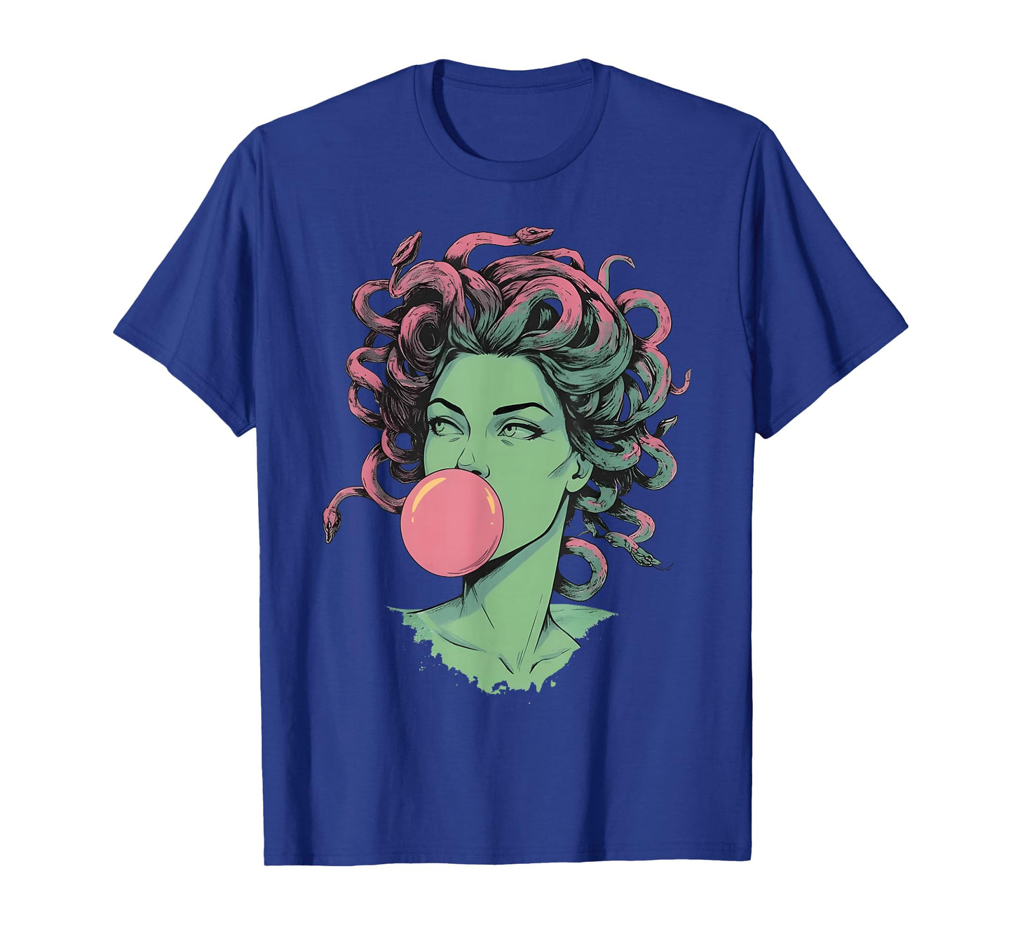 Medusa Bubblegum Mythological Snake Hair Goddess Feminist T-Shirt