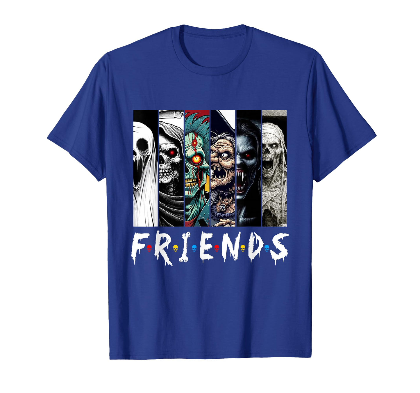 Horror Characters Friend Halloween Family Matching Scary T-Shirt