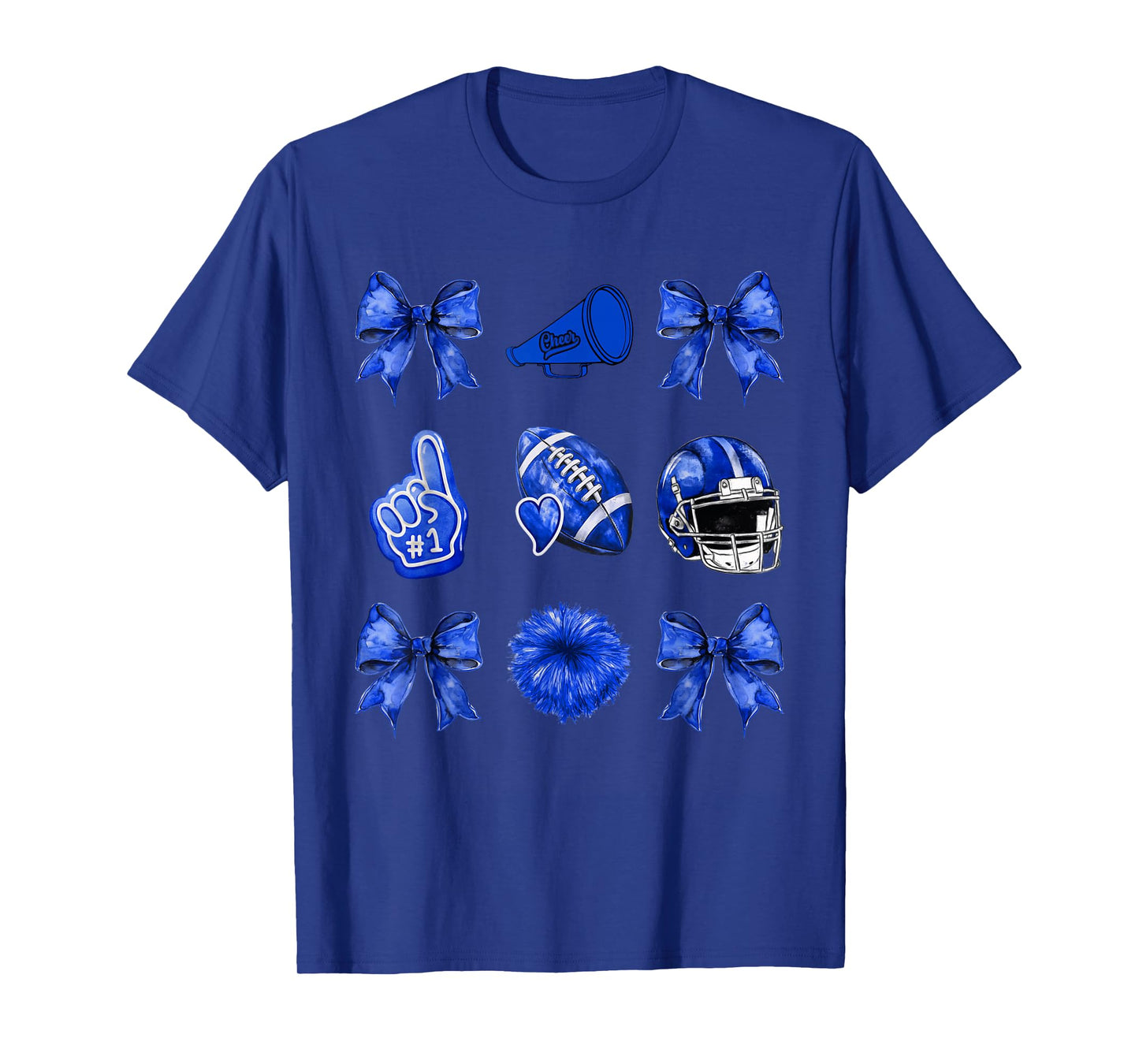 Cute Coquette Bow Game Day American Football Player Coaches T-Shirt