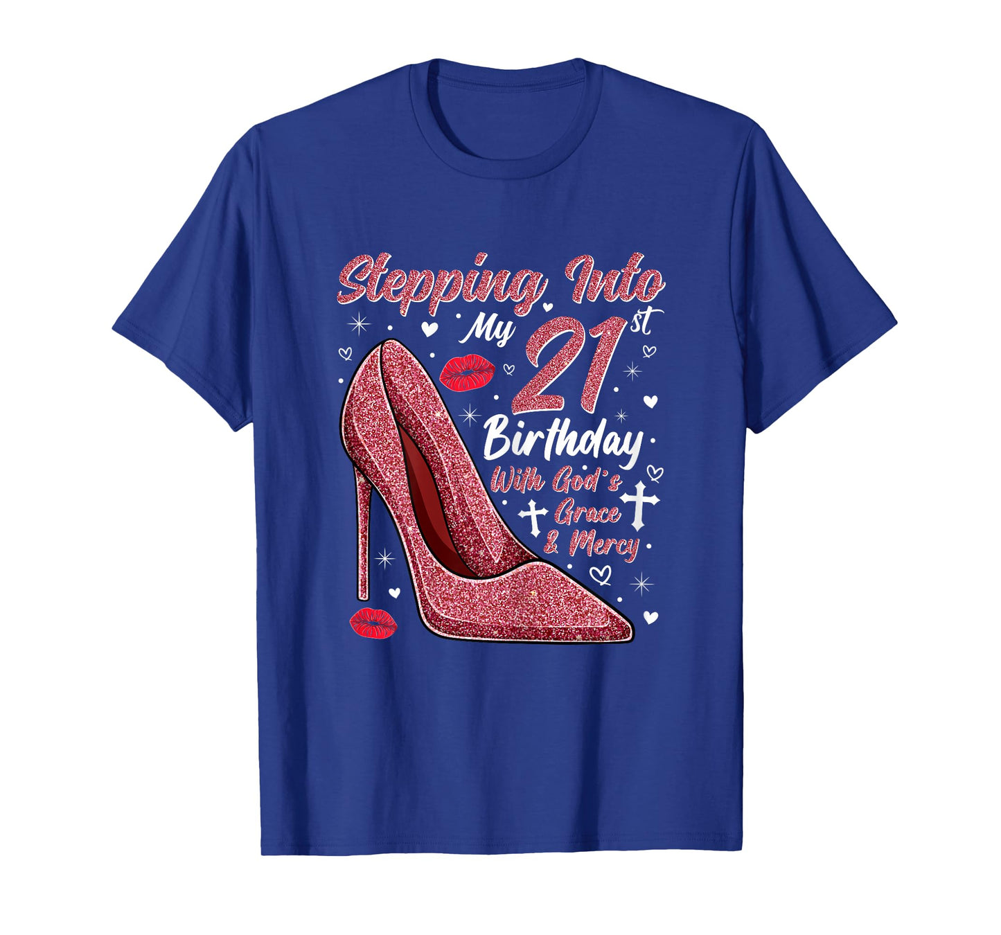 Stepping Into My 21st Birthday Ladies 21 Year Old T-Shirt