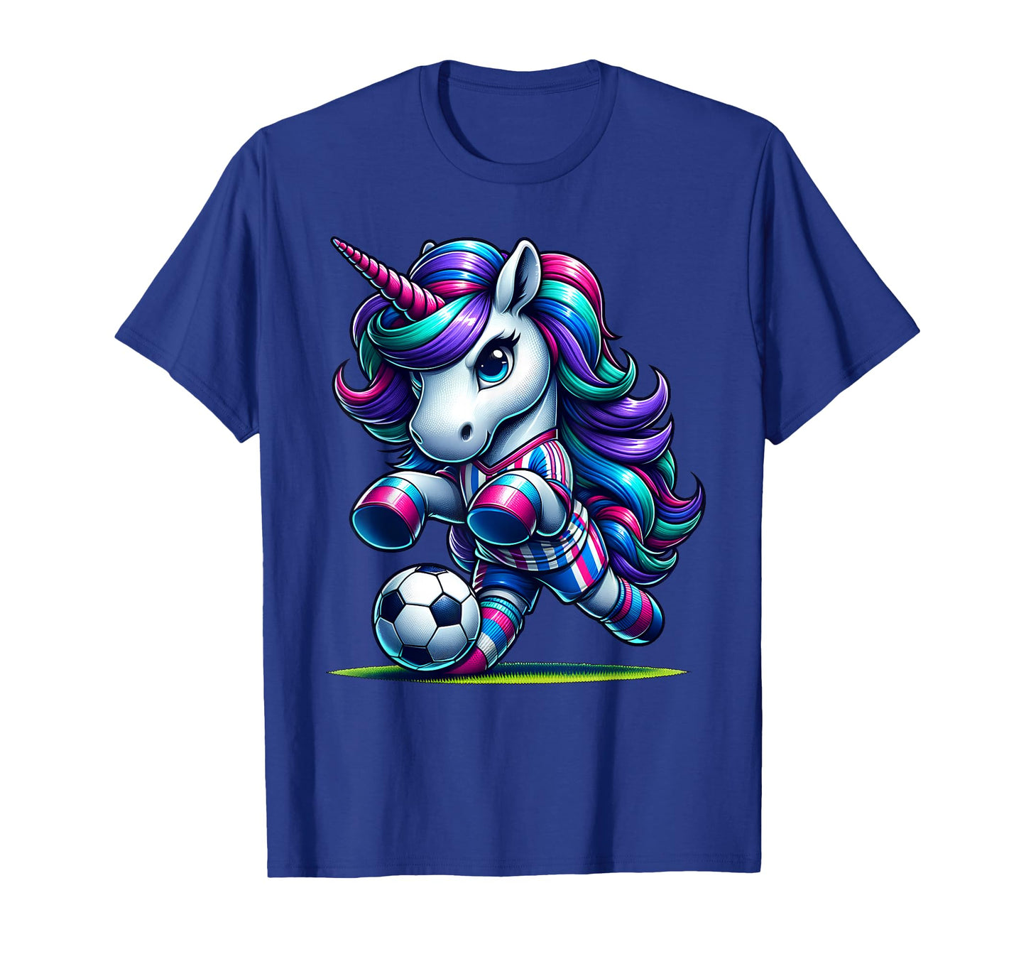 Unicorn Soccer Team Player T-Shirt