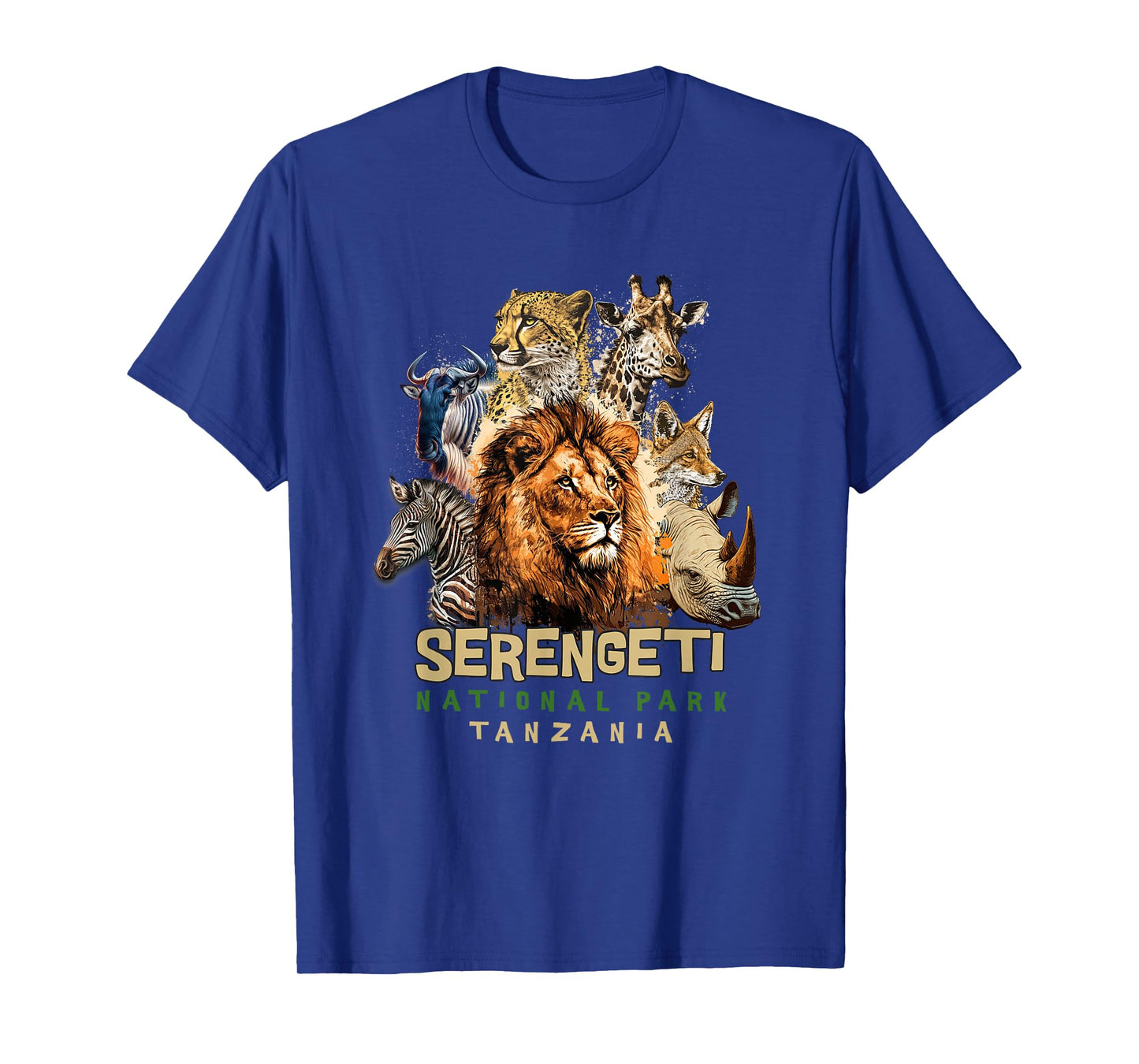 Animals in African Serengeti National Park Safari Tanzania T-Shirt