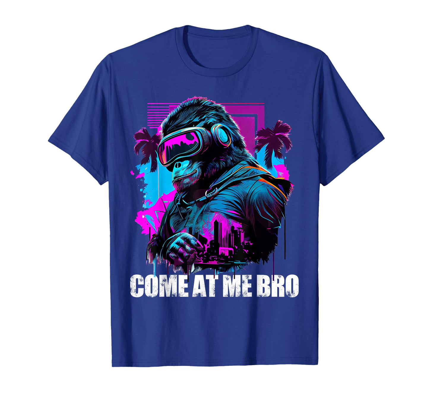 Come At Me Bro Funny Gorilla Monkey VR Gamer Virtual Reality T-Shirt