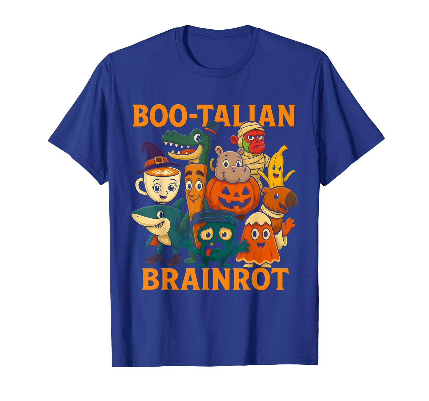 Italian Brainrot Characters Halloween Theme Costume Birthday T-Shirt