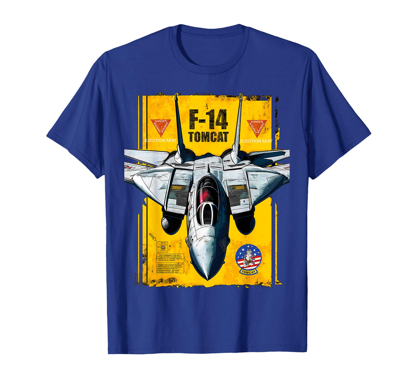 F-14 Tomcat Naval Fighter Jet Diagram Graphic Men Women Kids T-Shirt