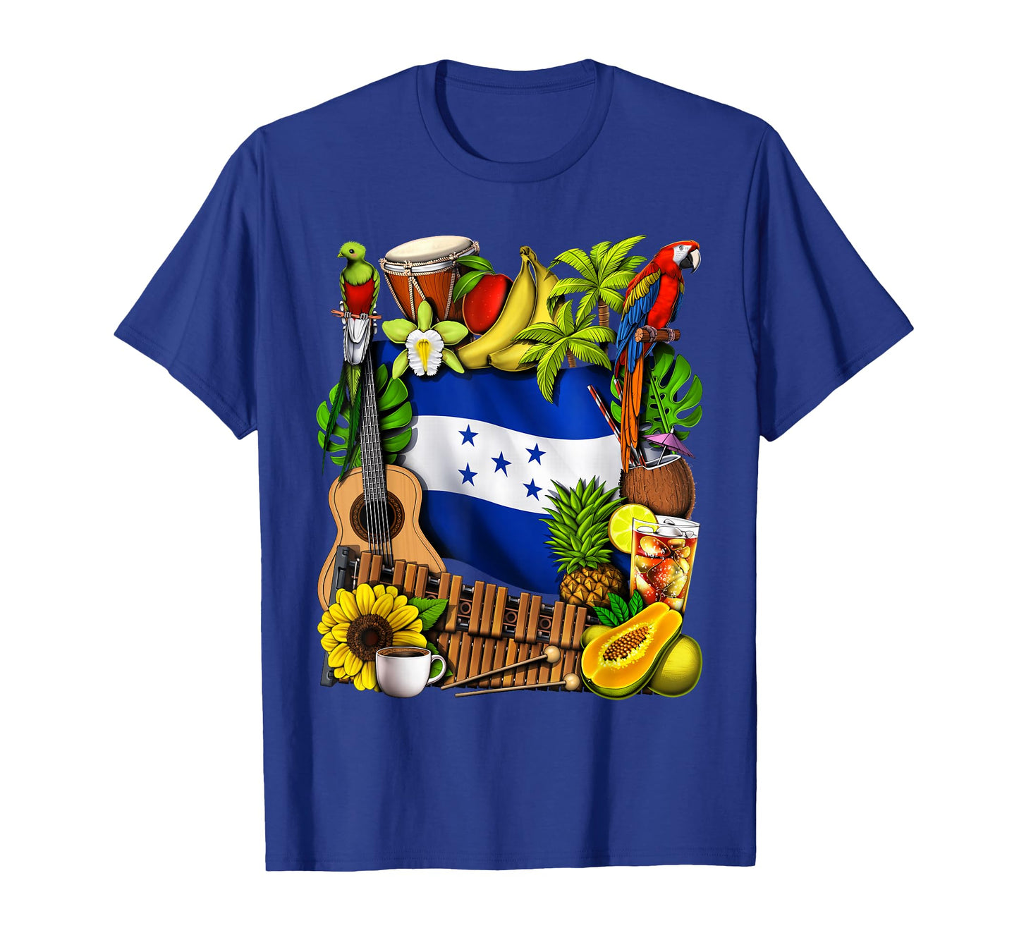 Honduras Heritage Honduran Flag Honduras Heritage Roots T-Shirt