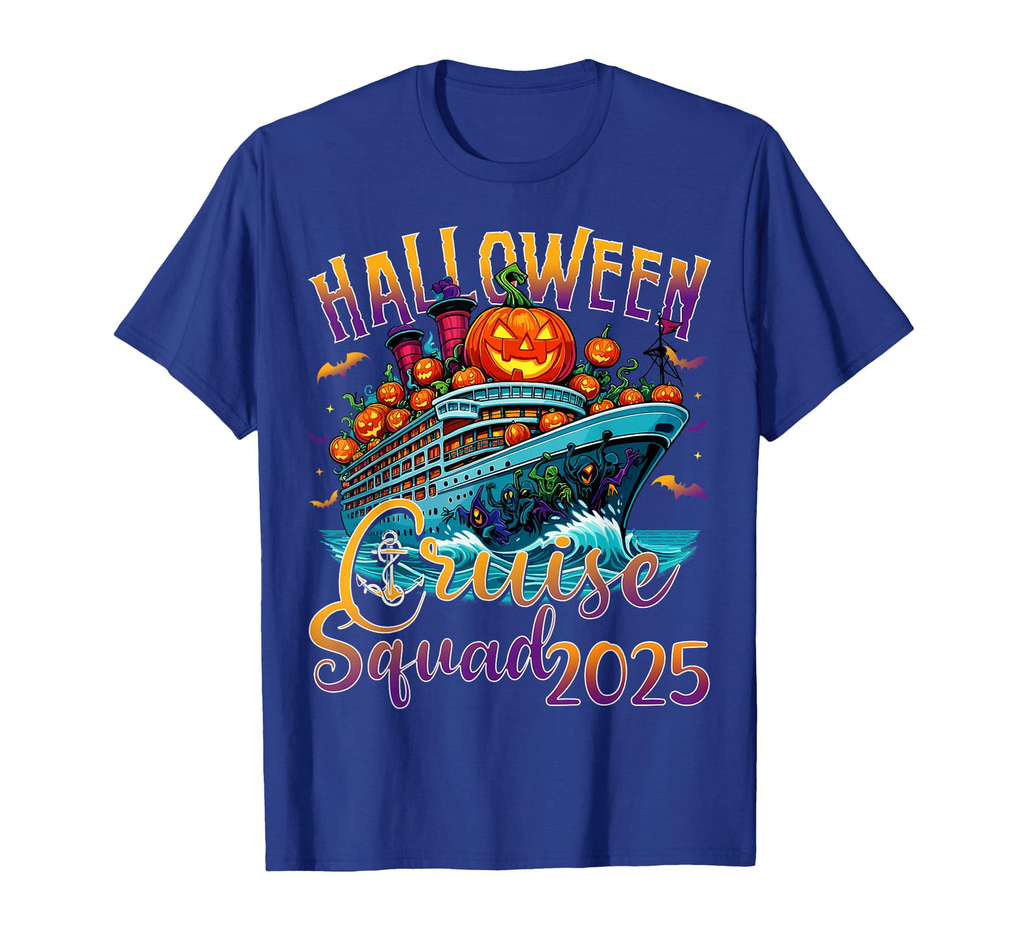 Halloween Cruise Squad 2025 Vacation Matching Family Cruise T-Shirt
