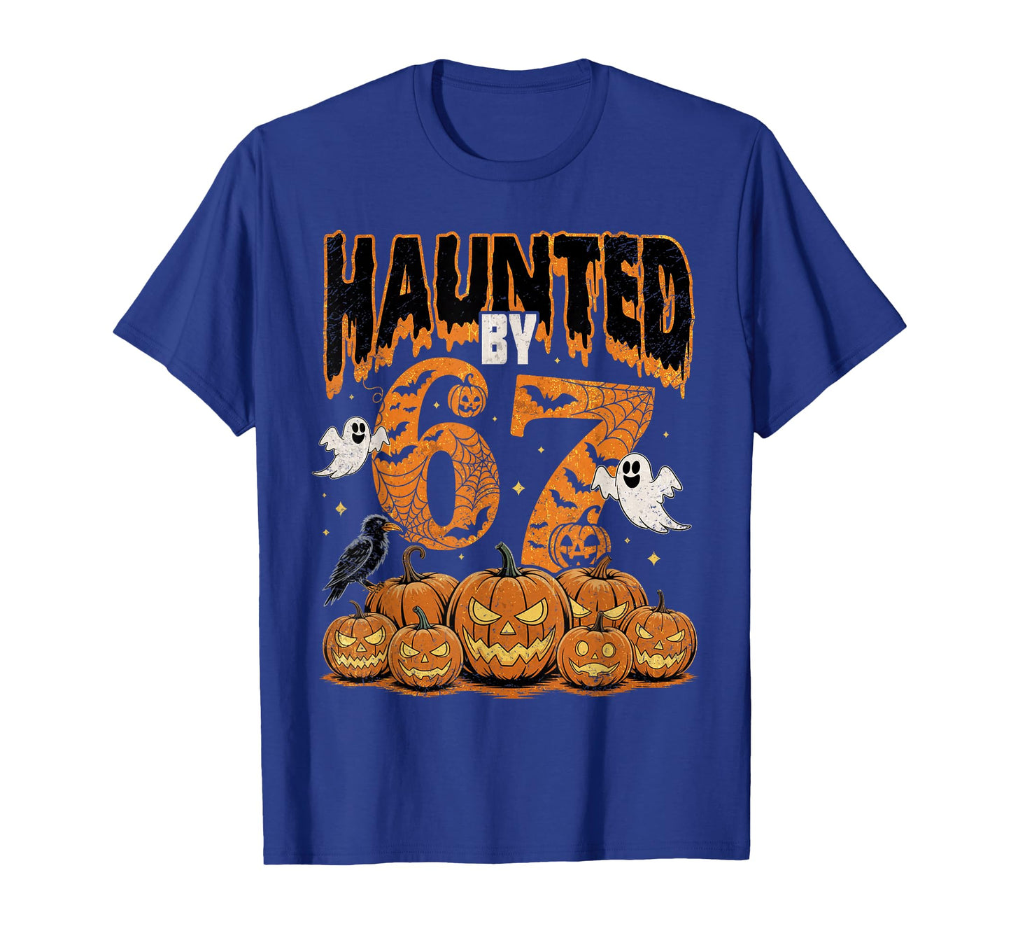 67 Meme Halloween Costume Brainrot Haunted 6 7 Six Seven T-Shirt