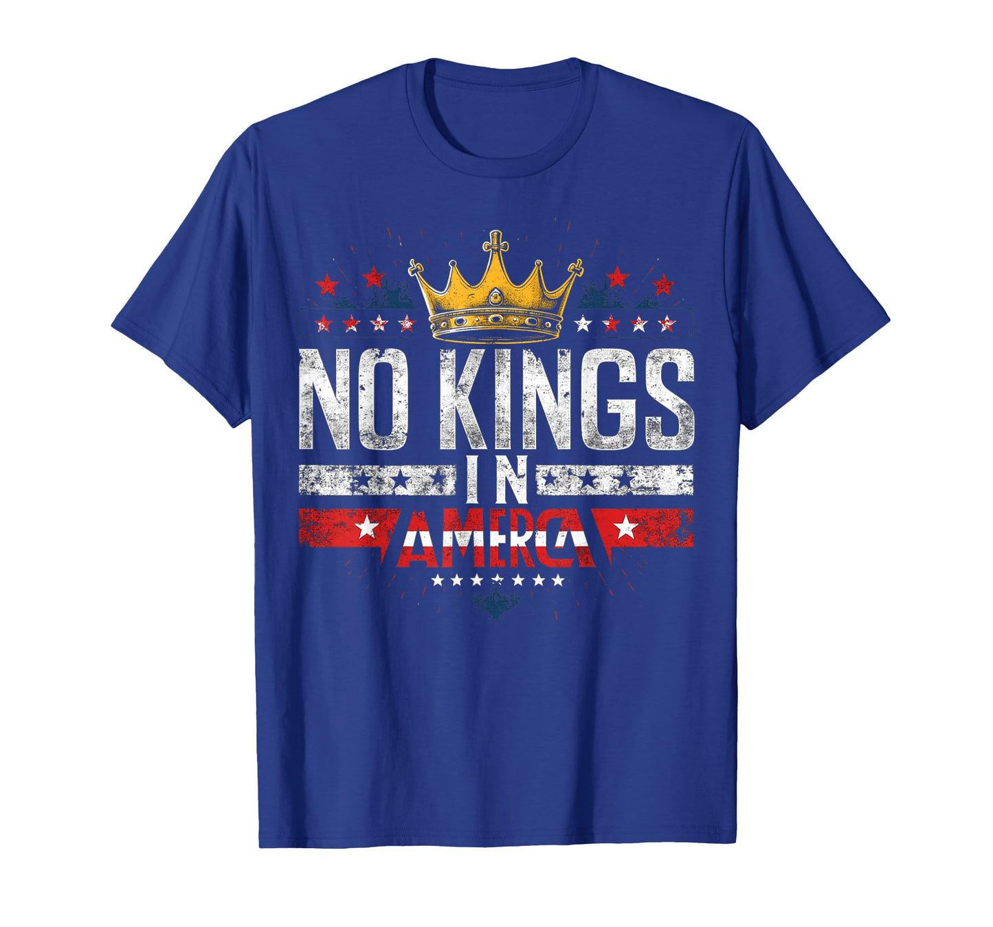 No Kings in America Protest Sign Defiant Voice No Kings USA T-Shirt