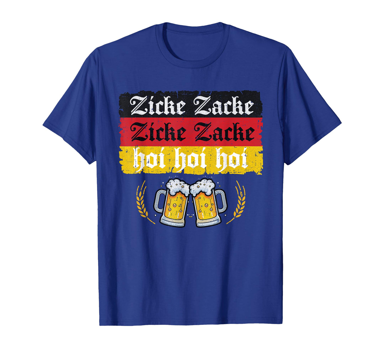 Zicke Zacke Hoi Oktoberfest German Flag Party Funny T-Shirt