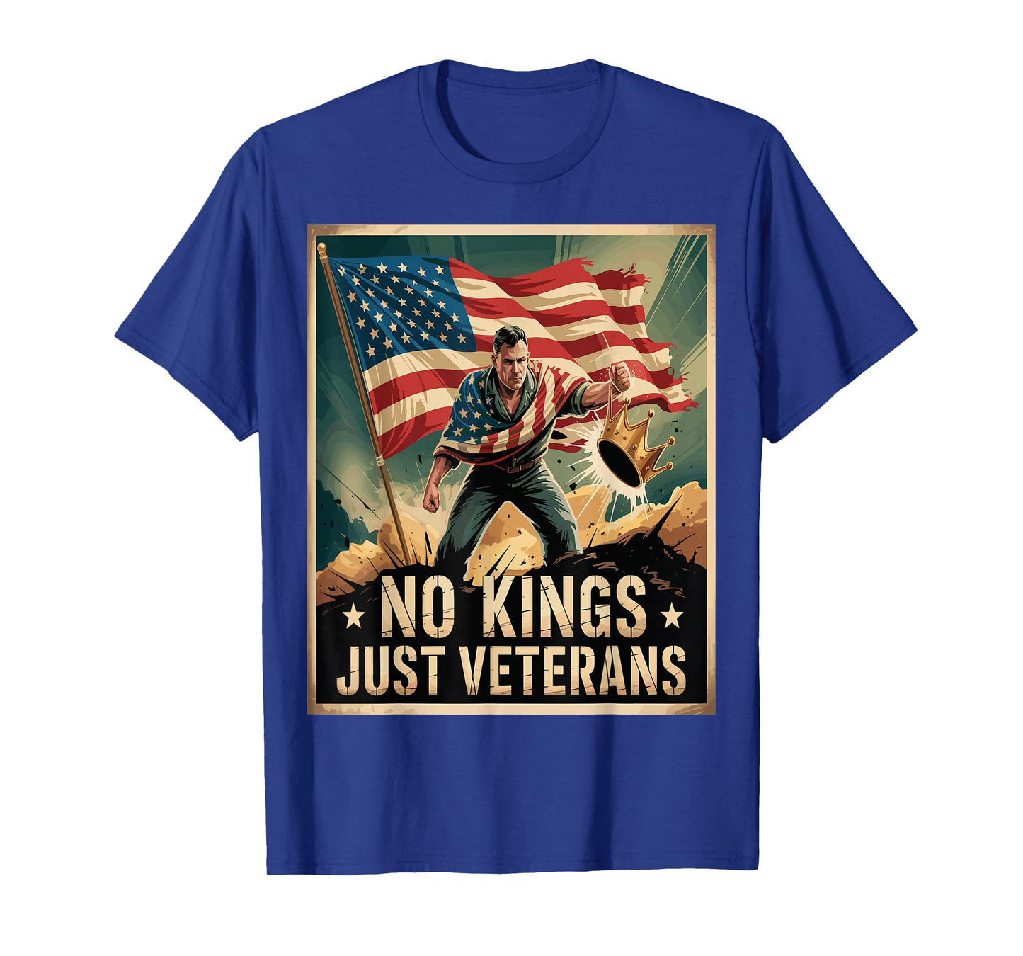 No Kings Just Veterans Political Tee Men Women T-Shirt