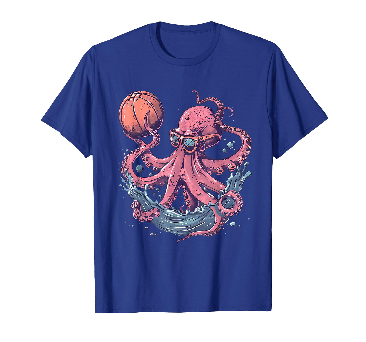 Basketball Octopus Basketball Hoop Basketball Lover Drawing T-Shirt