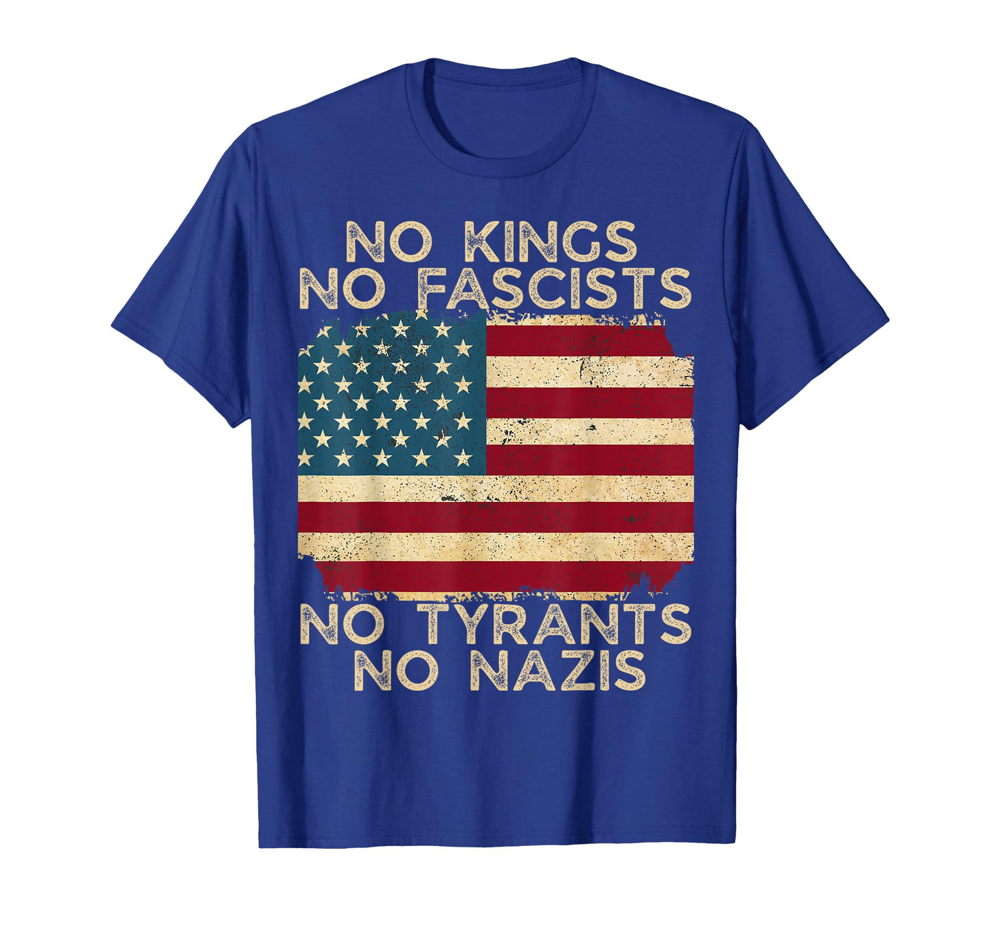No Kings in America No Fascists We The People Political T-Shirt