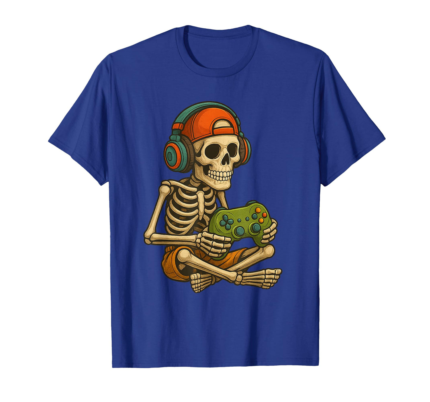 Gamer Halloween β Video Game Skeleton with Controller T-Shirt