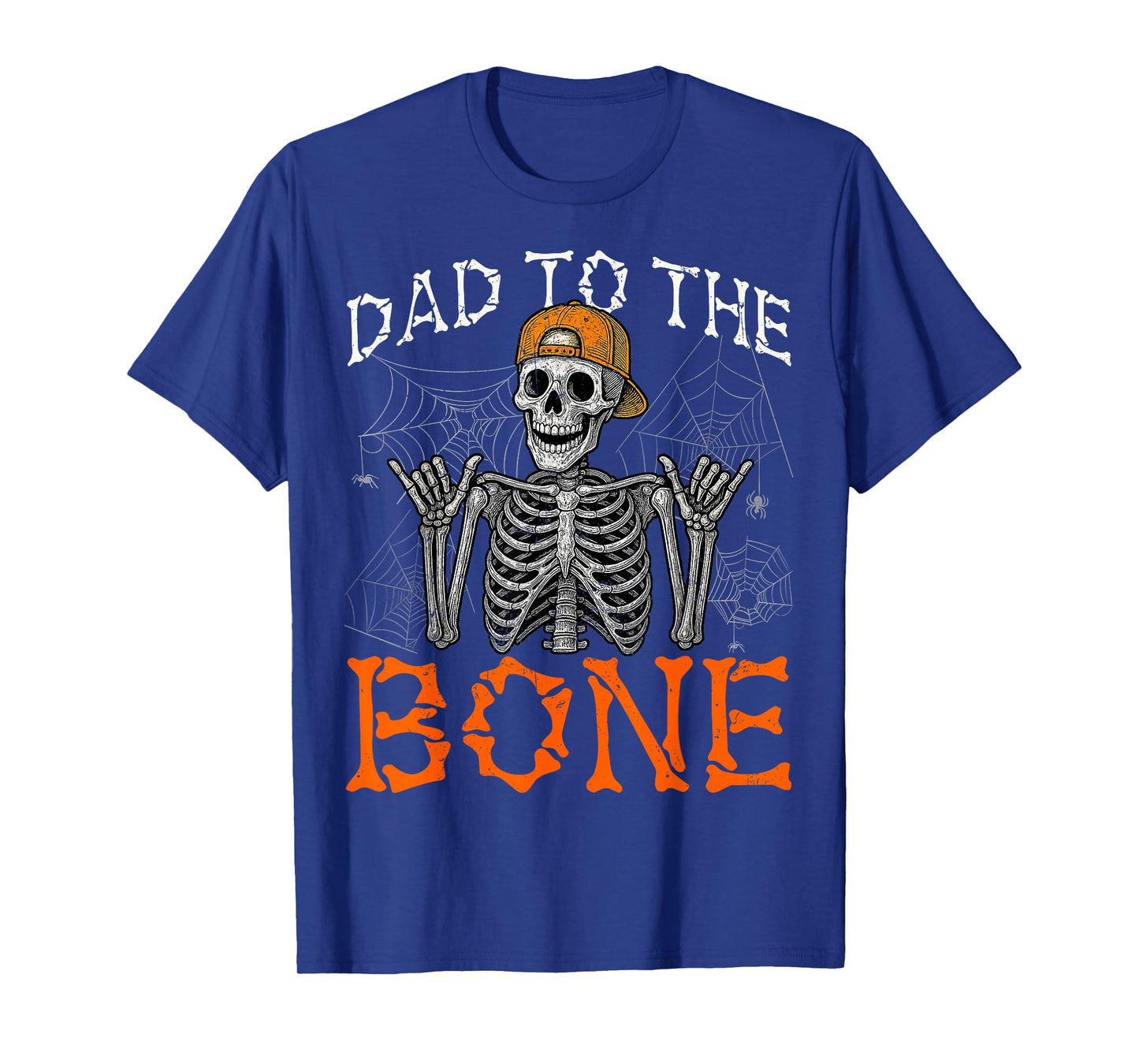 Funny Rock Dad to The Bone Skeleton Halloween Costumes Men T-Shirt